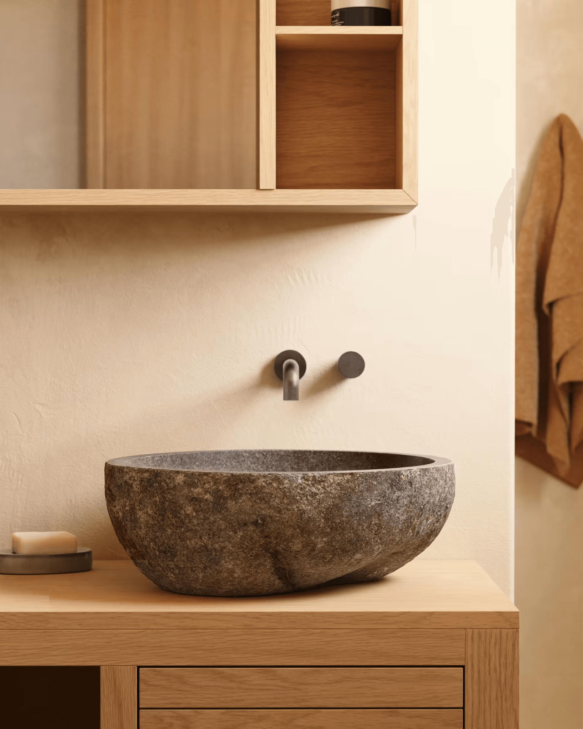 Umywalka nablatowa TETSU kamienna La Forma Eye on Design