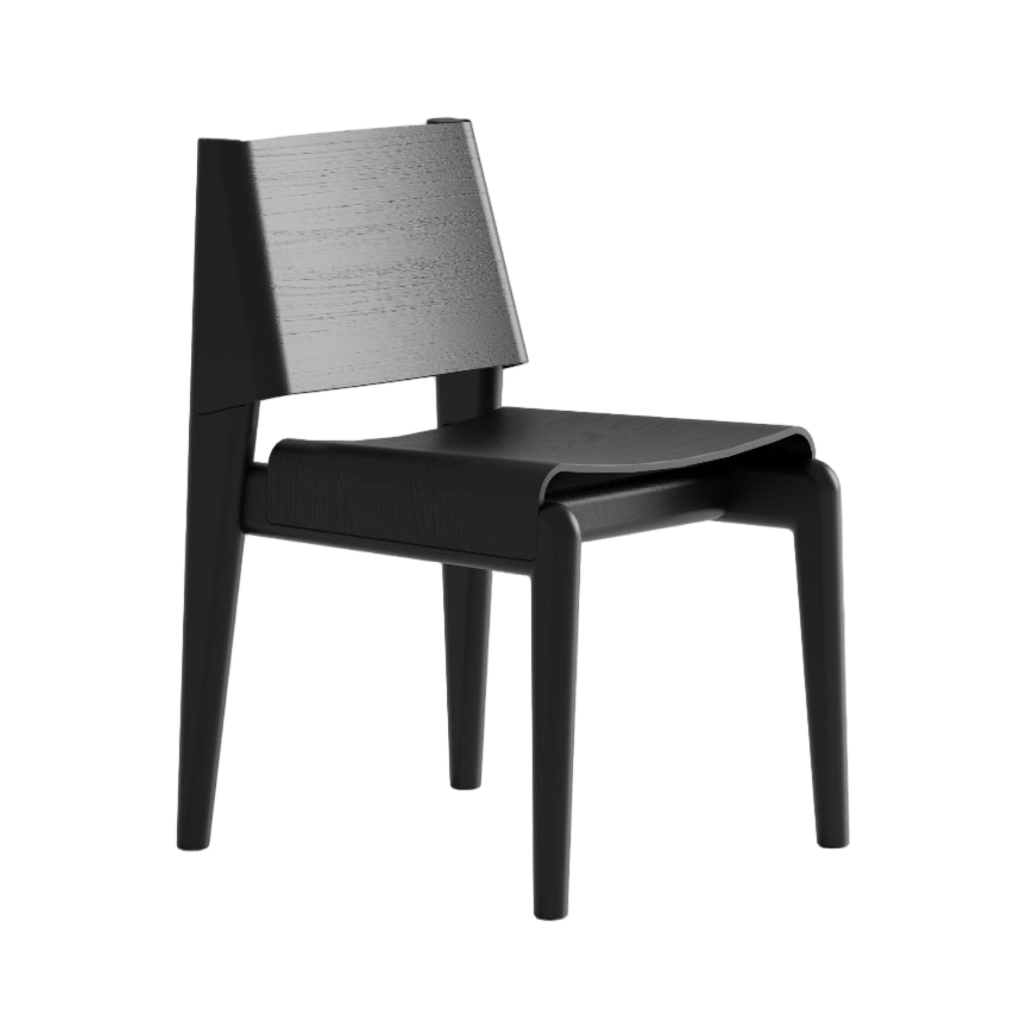UNDIA Chair Black Oak Wood