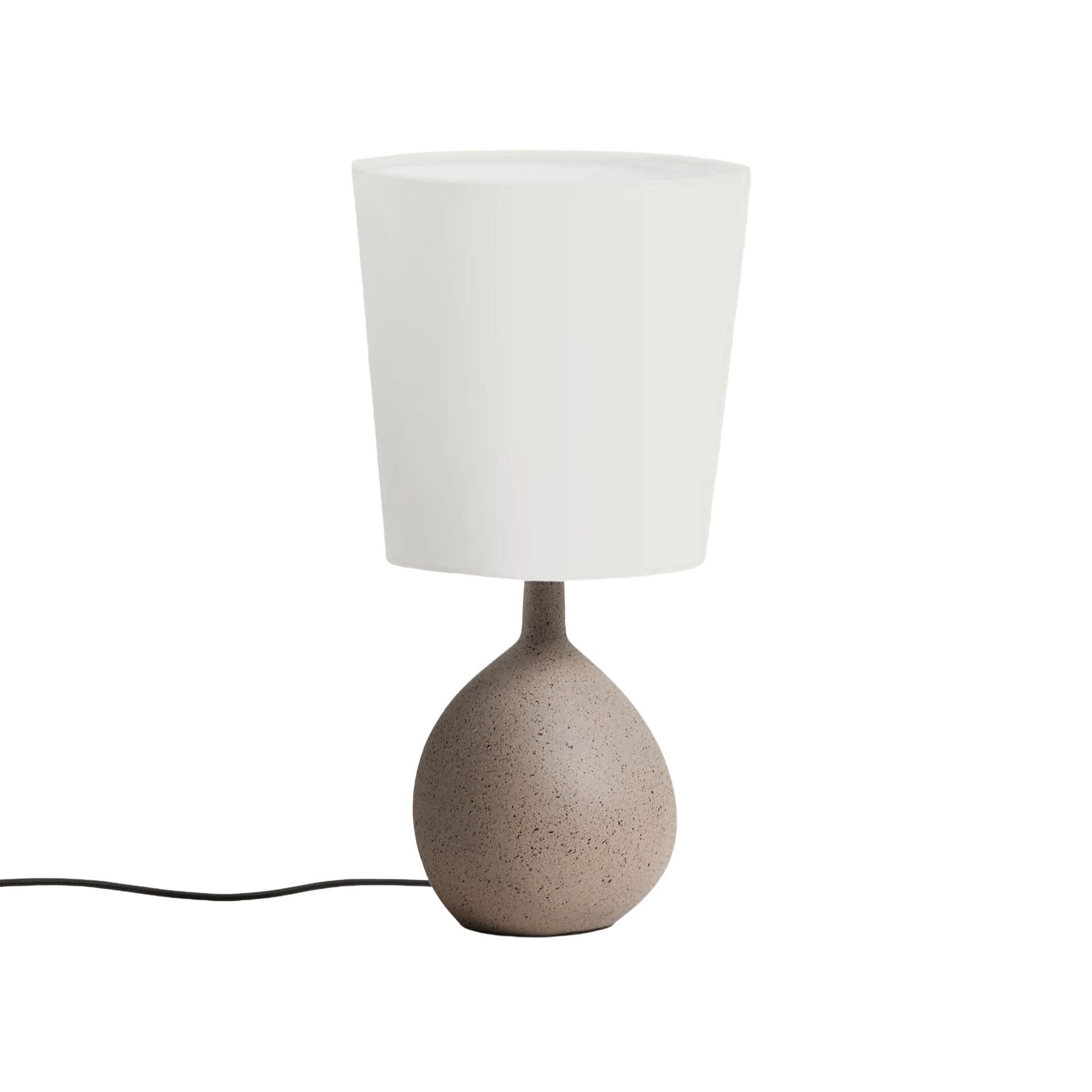 VIONA Table Lamp Light Gray with Cotton Shade