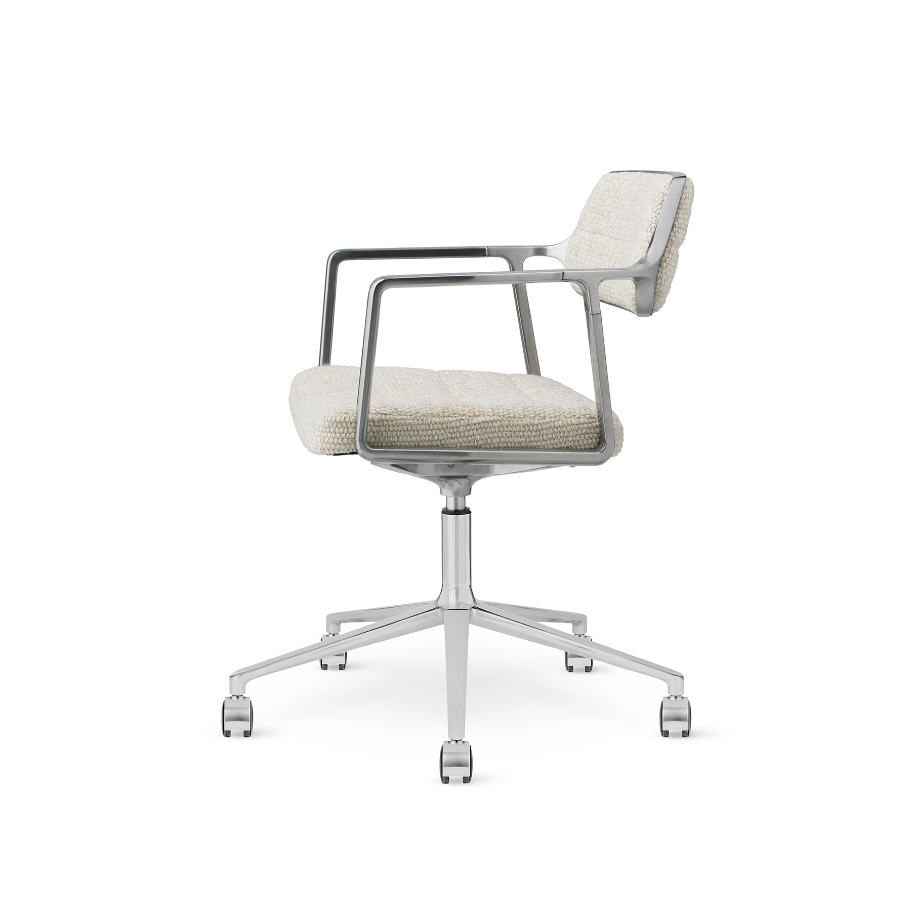 Office chair 453+ light gray with metal base