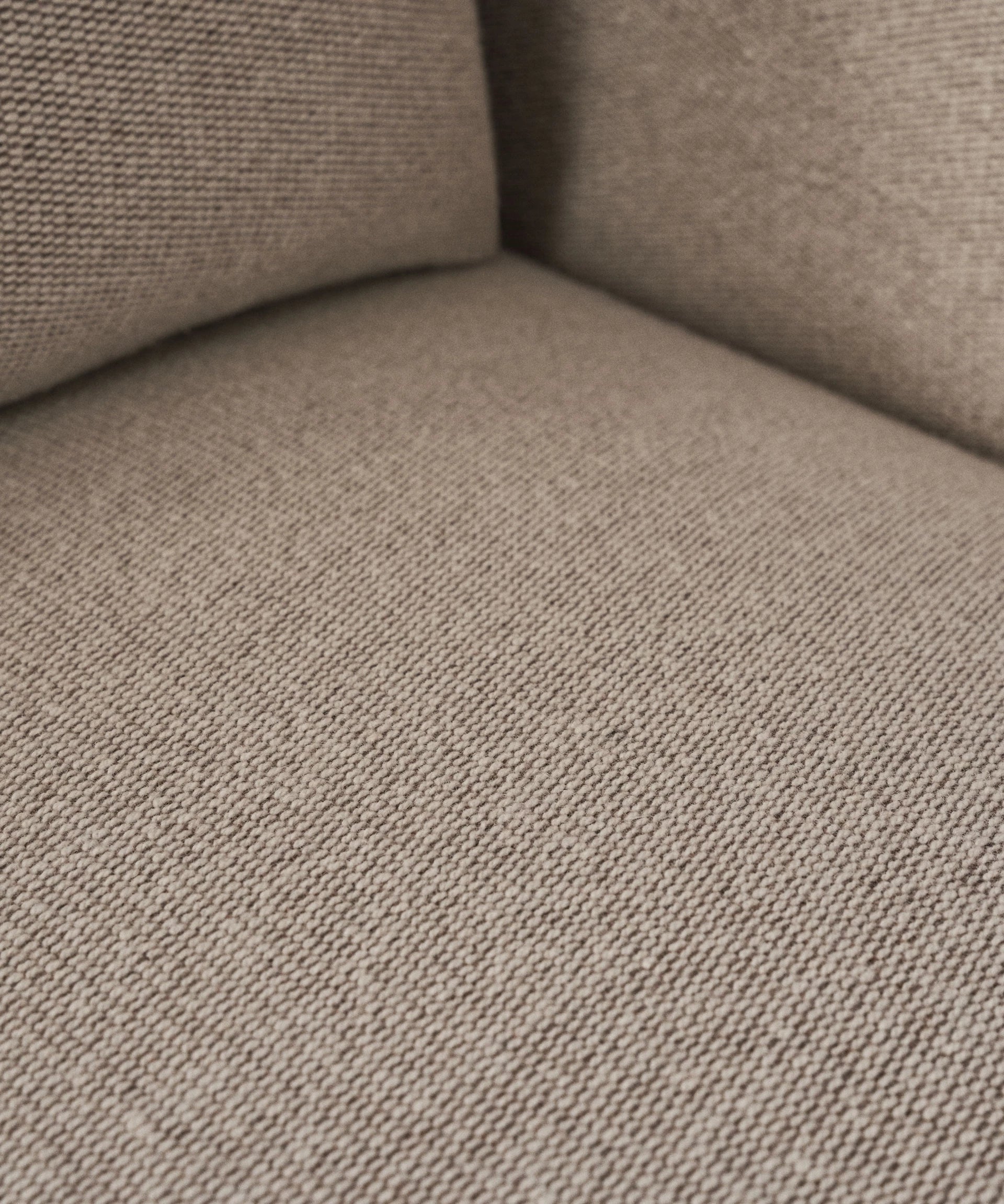 2-Seater Sofa LOFT Gray Fabric Brook with Black Base