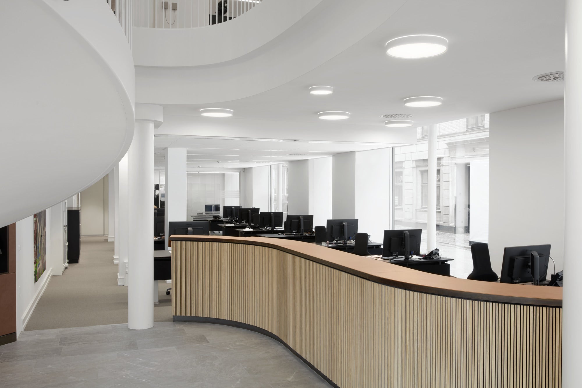 Plafon podtynkowy LP SLIM ROUND SEMI-RECESSED biały