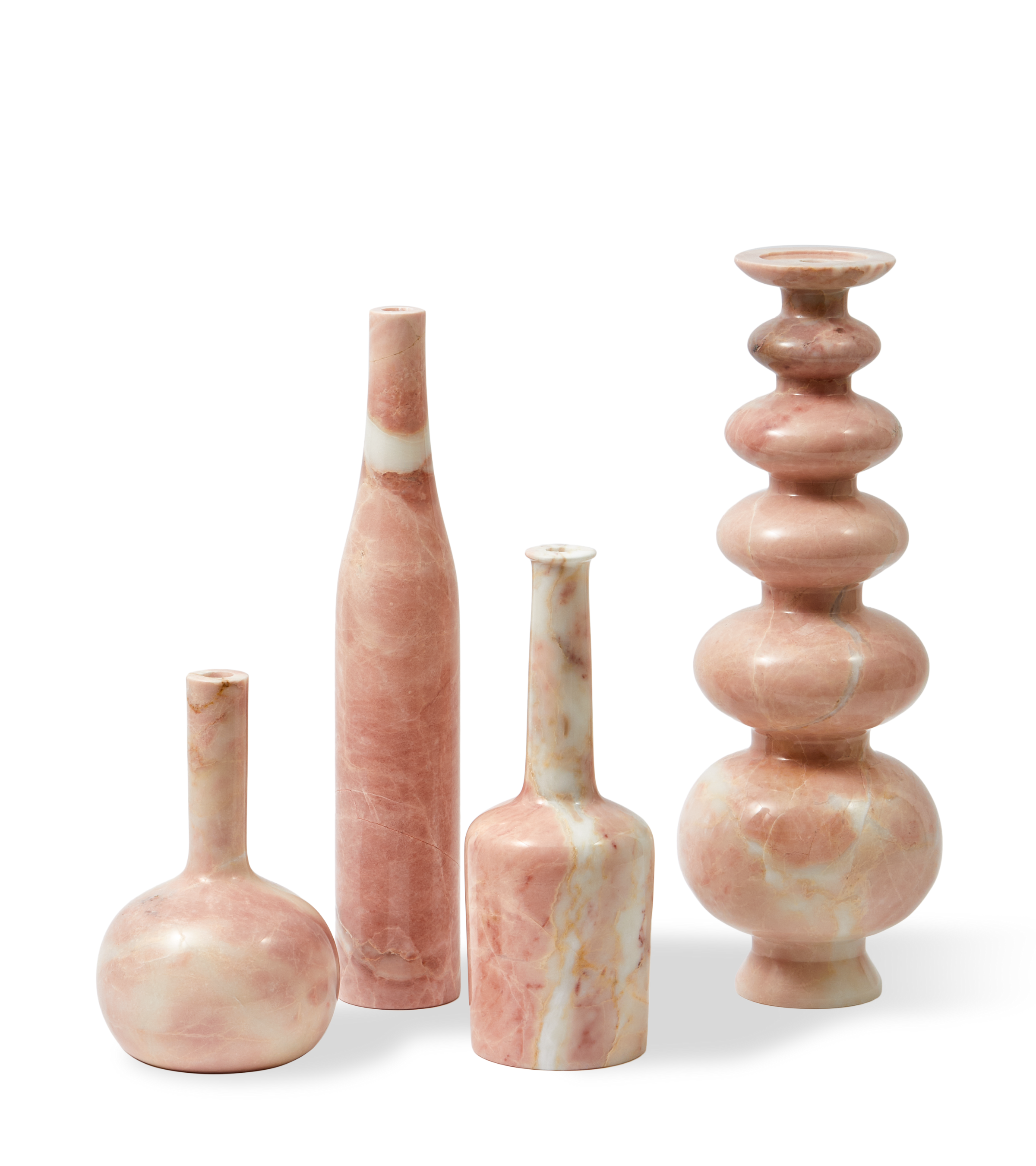 HERITAGE WHISKEY candle holder light pink marble