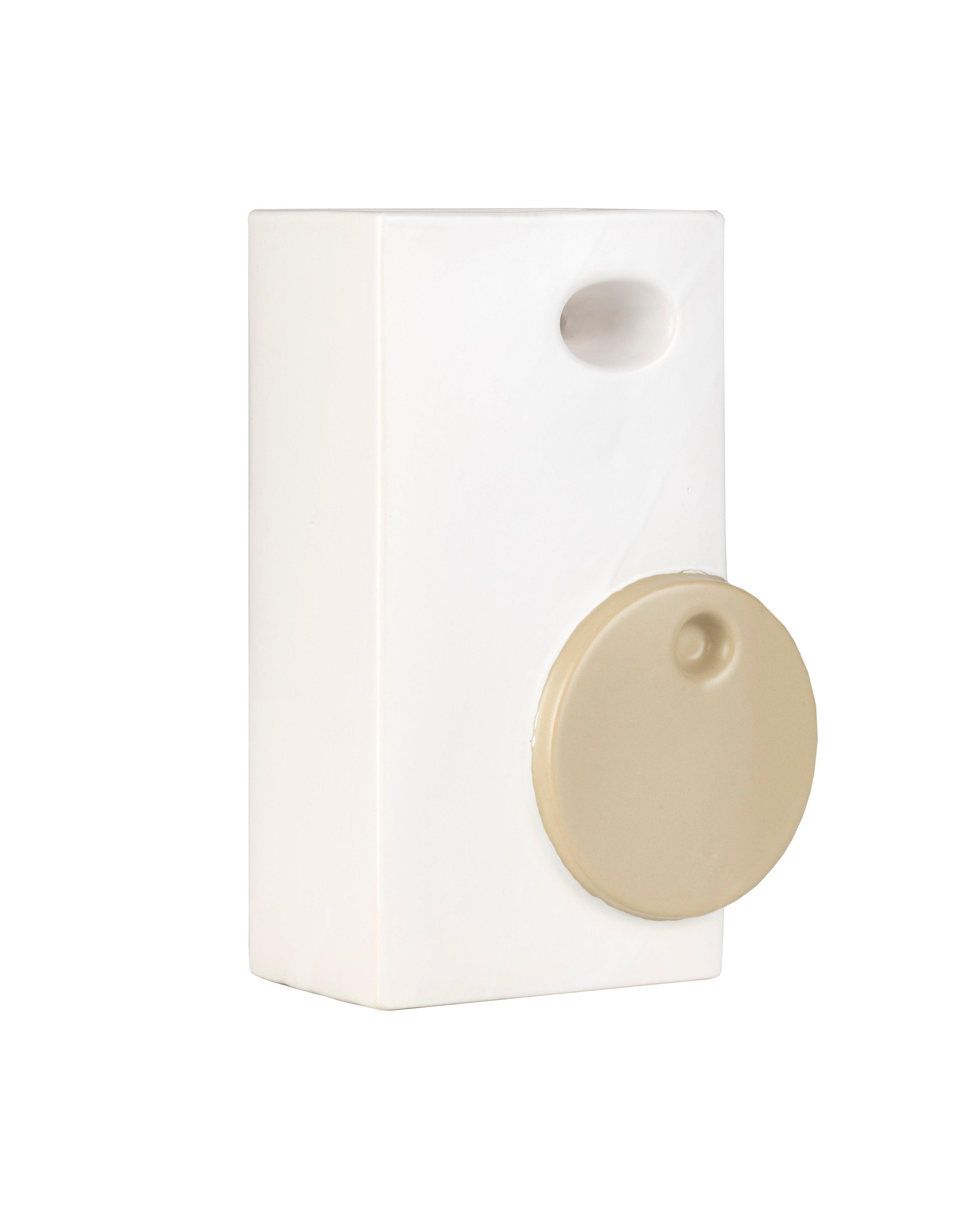 Wazon ceramiczny BLOOMER jasnobeżowy ze złotym Zuiver Eye on Design