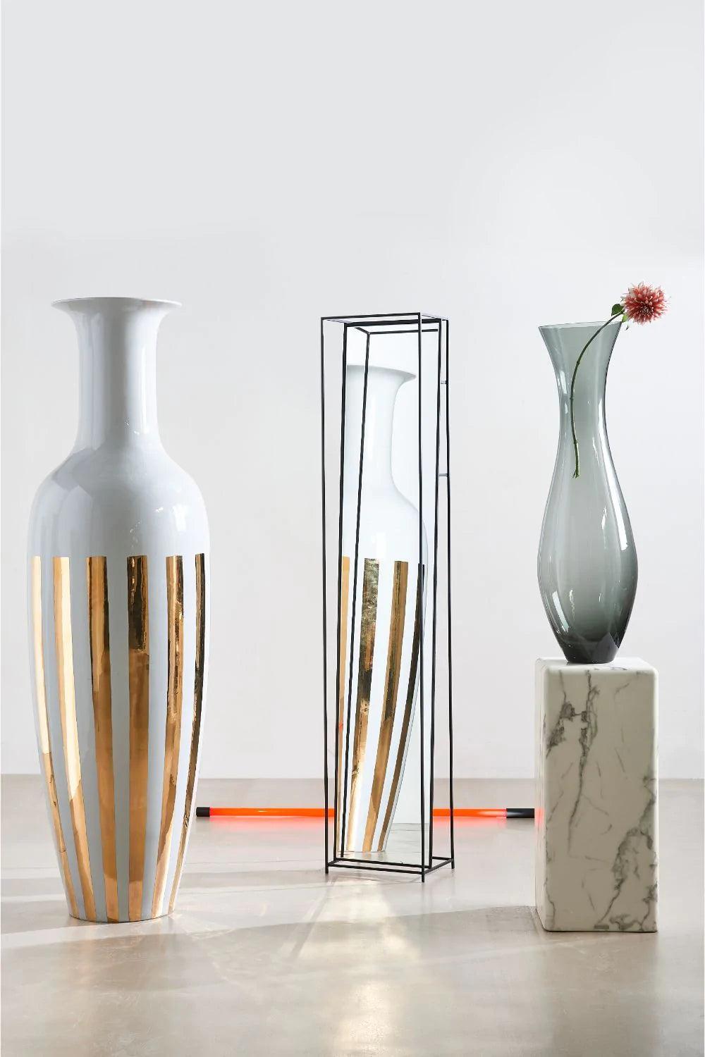Wazon GOLD STRIPES porcelanowy Pols Potten Eye on Design