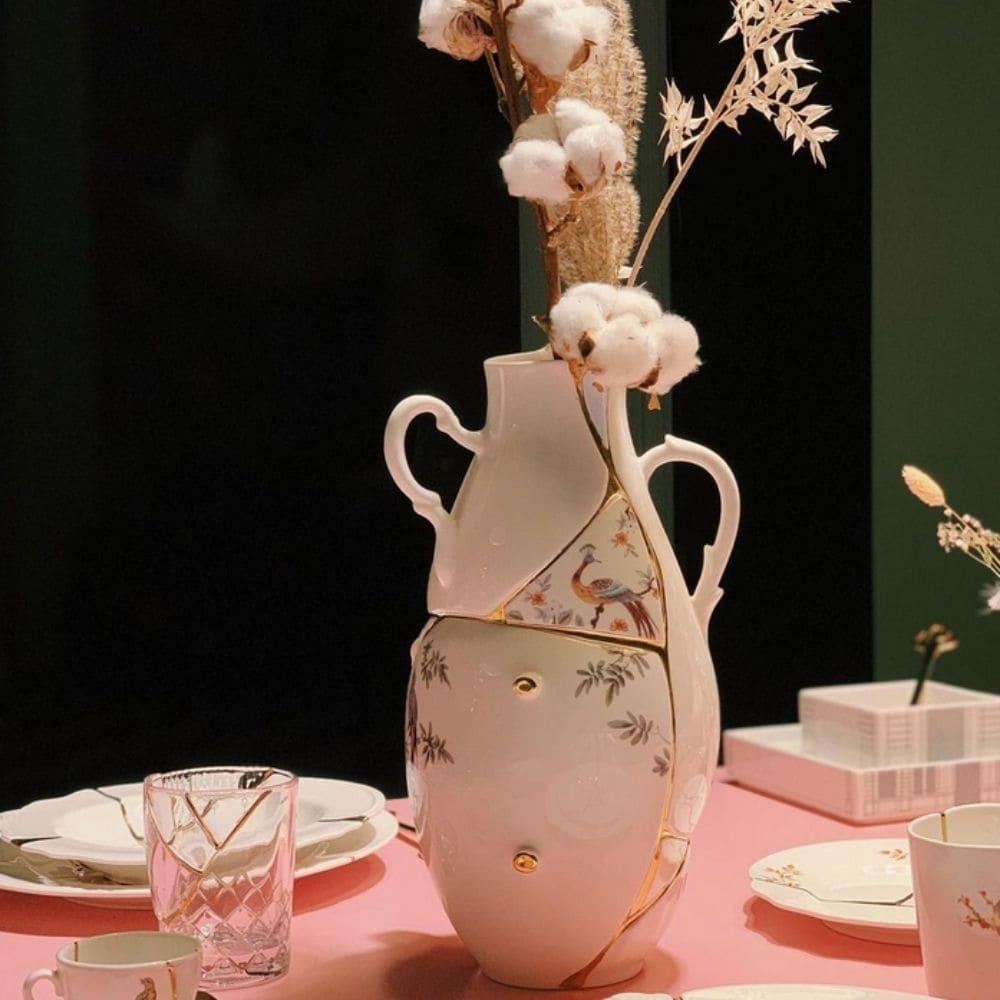 Wazon KINTSUGI BIG porcelanowy Seletti Eye on Design