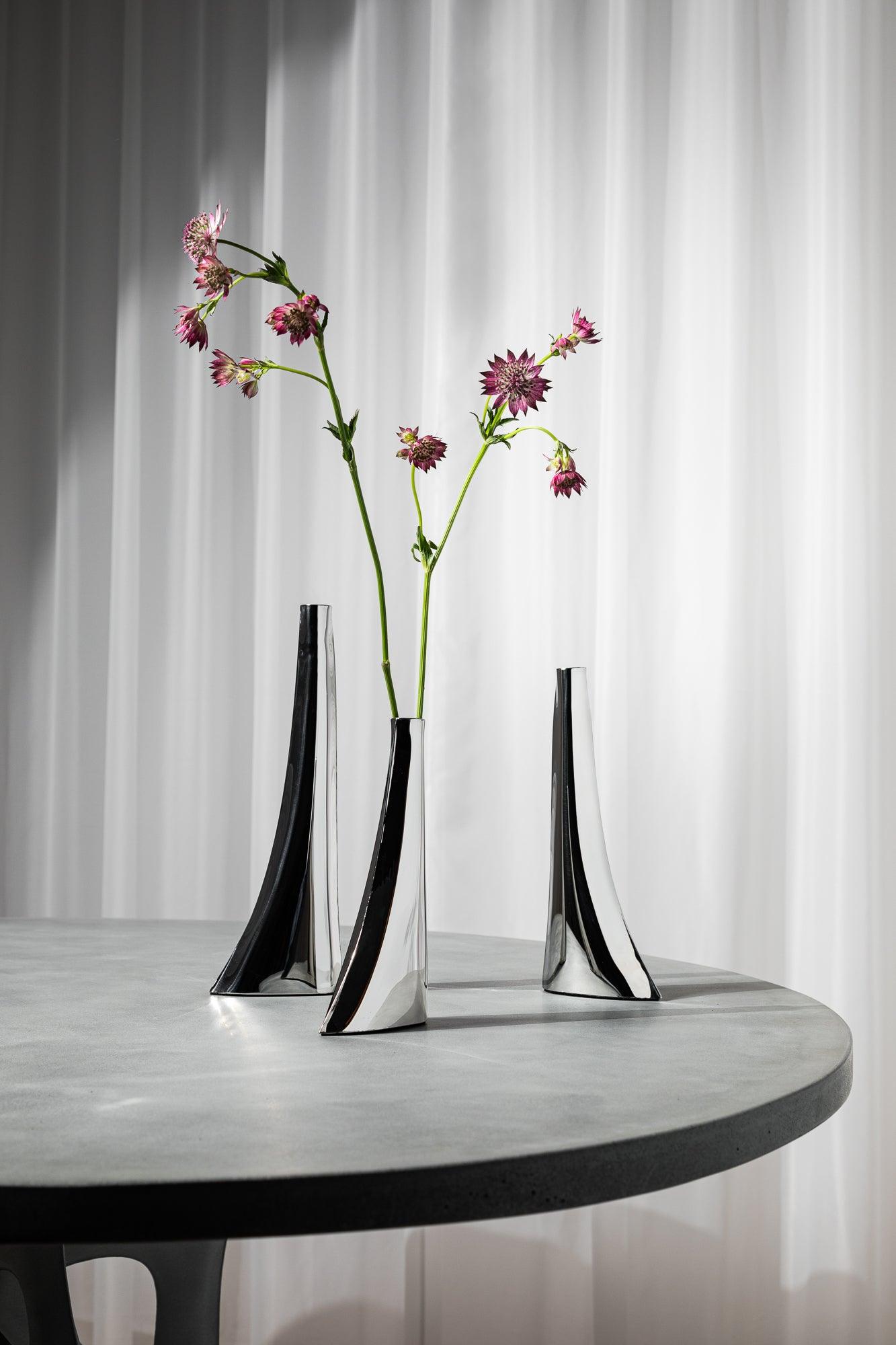 Wazon LEYKI inox Zieta Studio Eye on Design