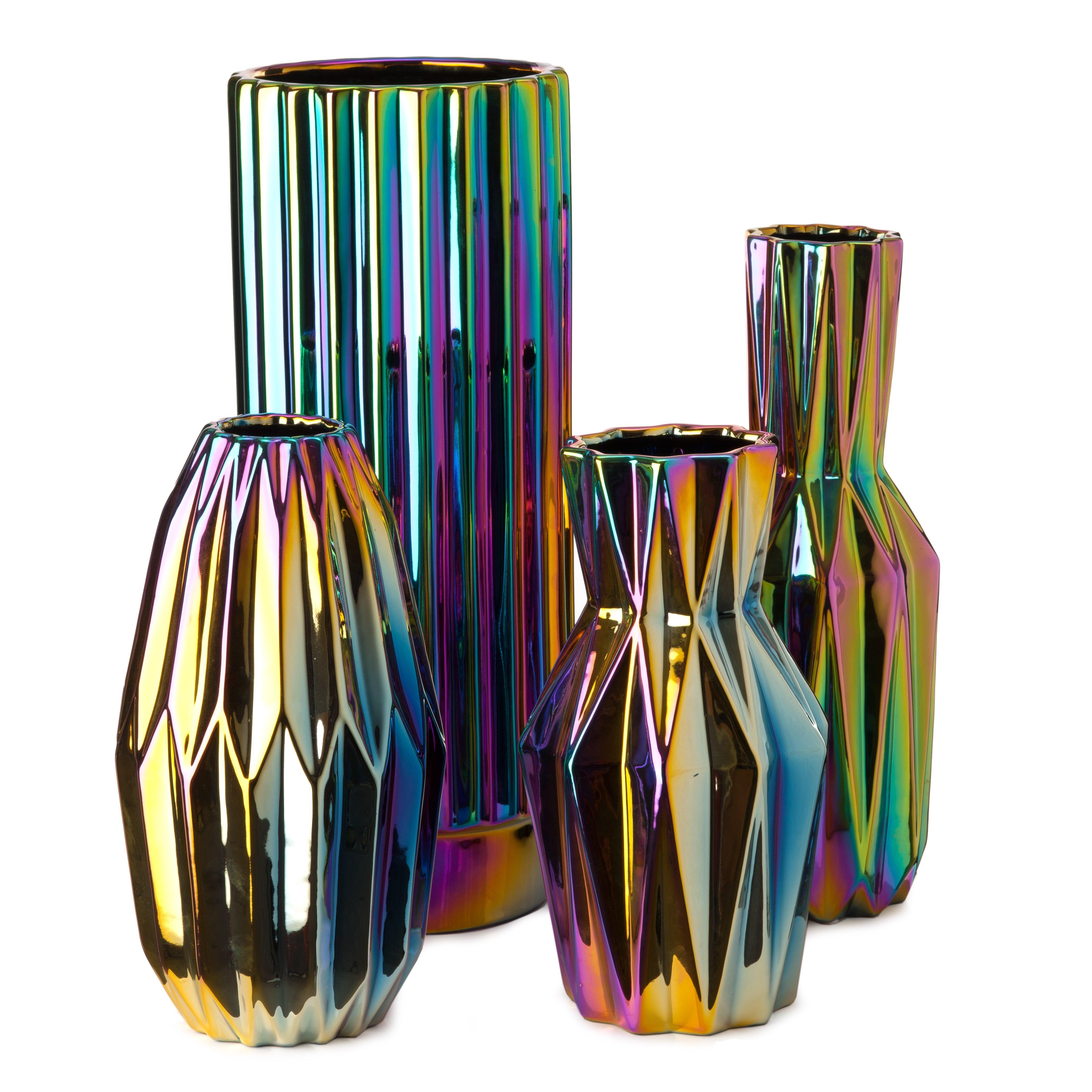 Wazon OILY FOLDS TALL petrol Pols Potten Eye on Design