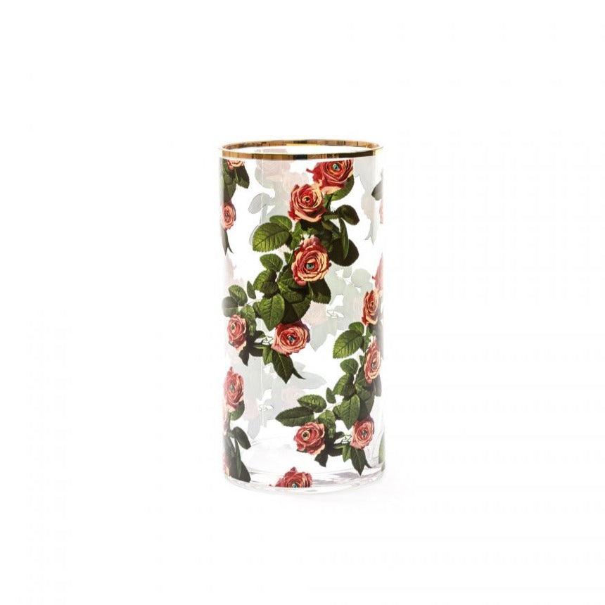 Wazon ROSE CYLINDRICAL szklany Seletti 15x30 cm Eye on Design