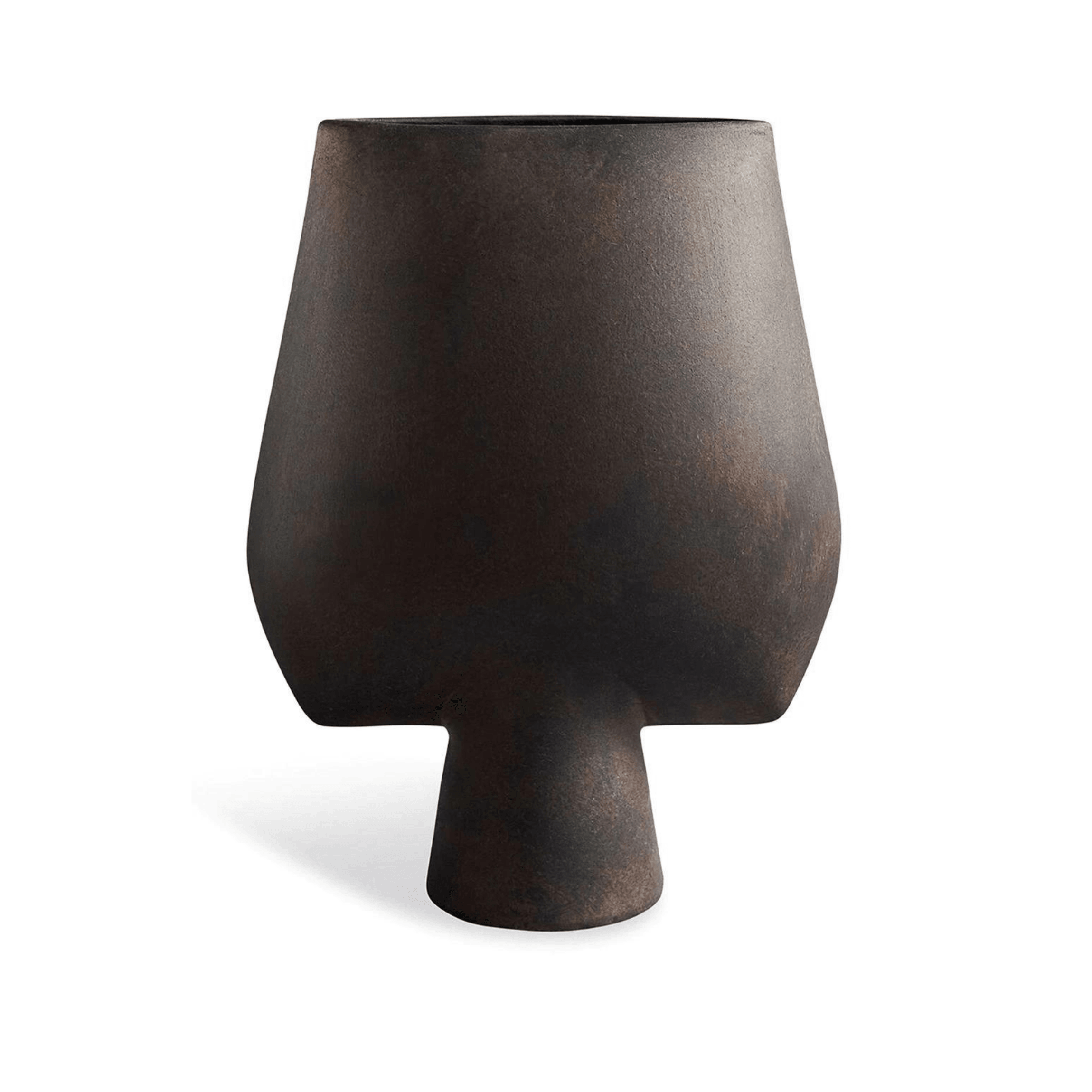 Wazon SPHERE SQUARE ciemnobrązowy 101 Copenhagen L Eye on Design