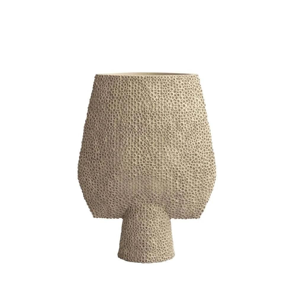 Wazon SPHERE SQUARE SHISEN piaskowy 101 Copenhagen L Eye on Design