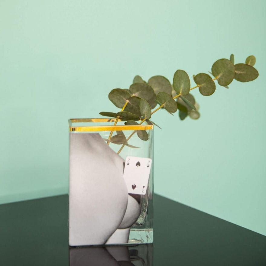 Wazon TWO OF SPADES szklany Seletti Eye on Design