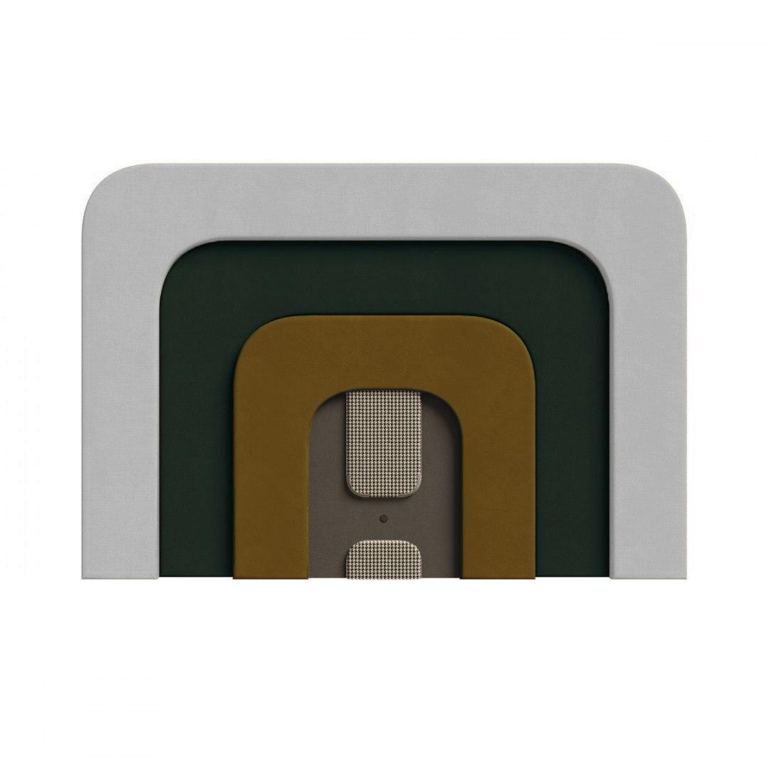 Wezgłowie PLUM 4 oliwkowy z szarym Happy Barok Eye on Design