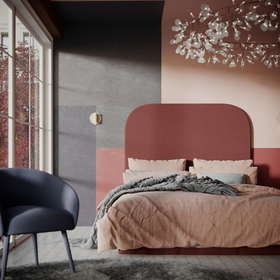 Wezgłowie PLUM 5 zielony Happy Barok Eye on Design