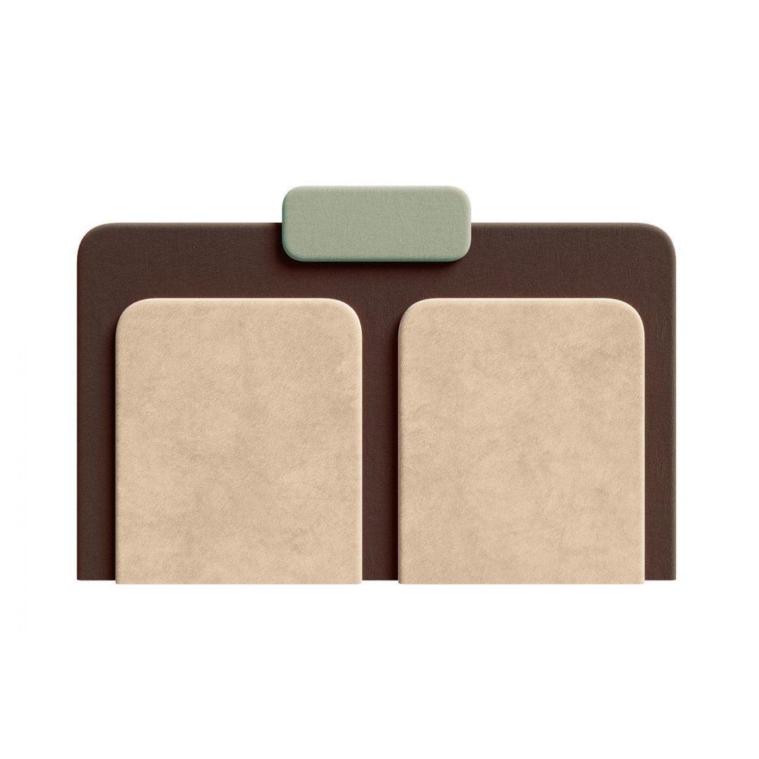 Wezgłowie PLUM 7 beżowy z brązowym Happy Barok Eye on Design