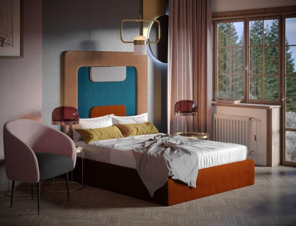 Wezgłowie PLUM miętowy z brązowym Happy Barok Eye on Design