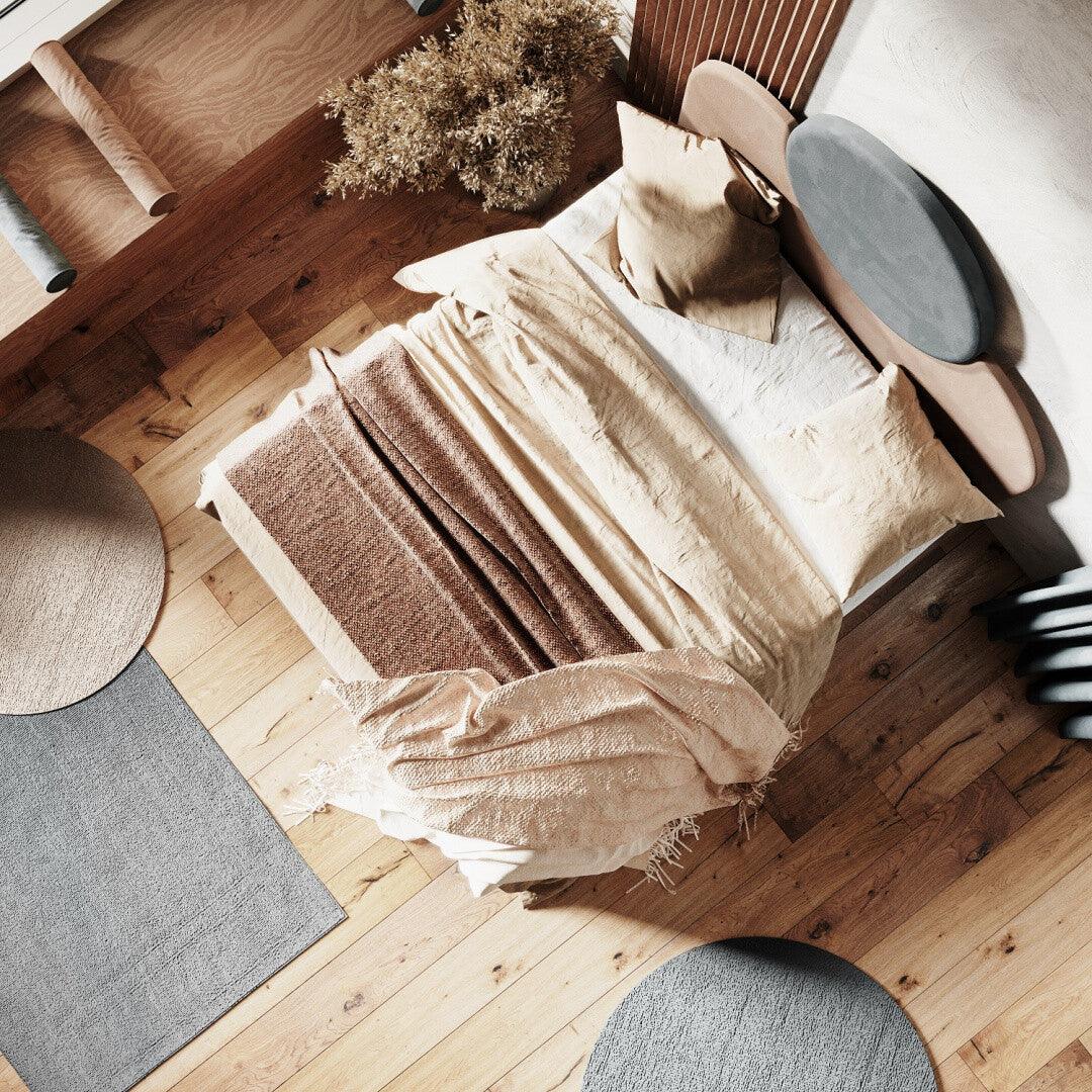 Wezgłowie SUNSET 2 szaro-beżowy Happy Barok Eye on Design