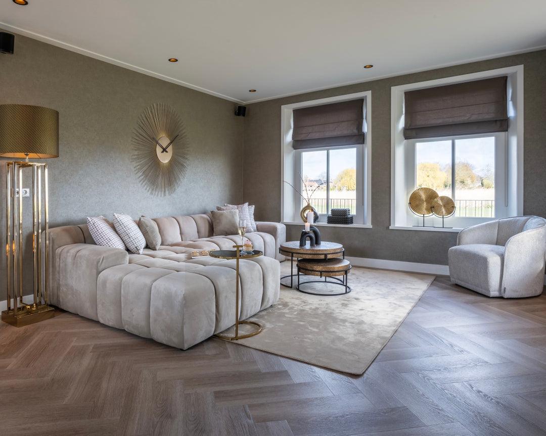 Zegar ścienny CHASIN szampański złoty Richmond Interiors Eye on Design