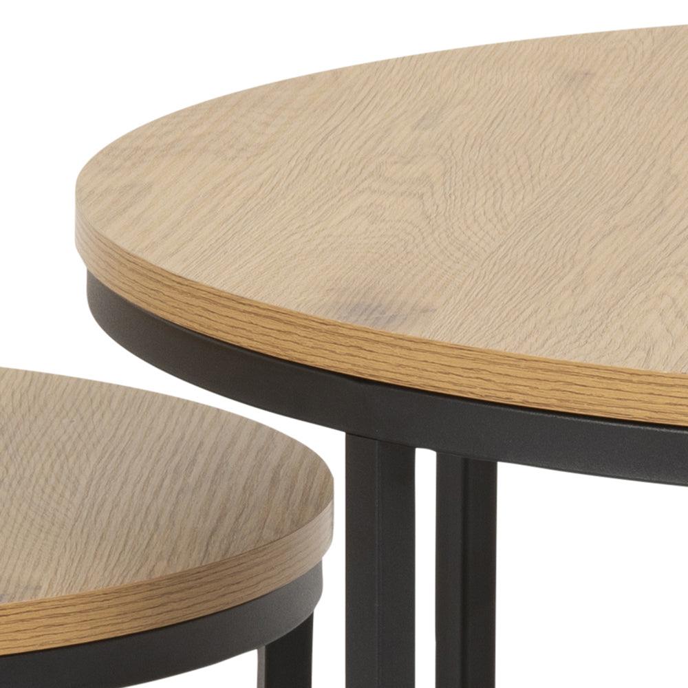 Zestaw dużych stolików kawowych SPIRO drewniany Home Essentials Eye on Design