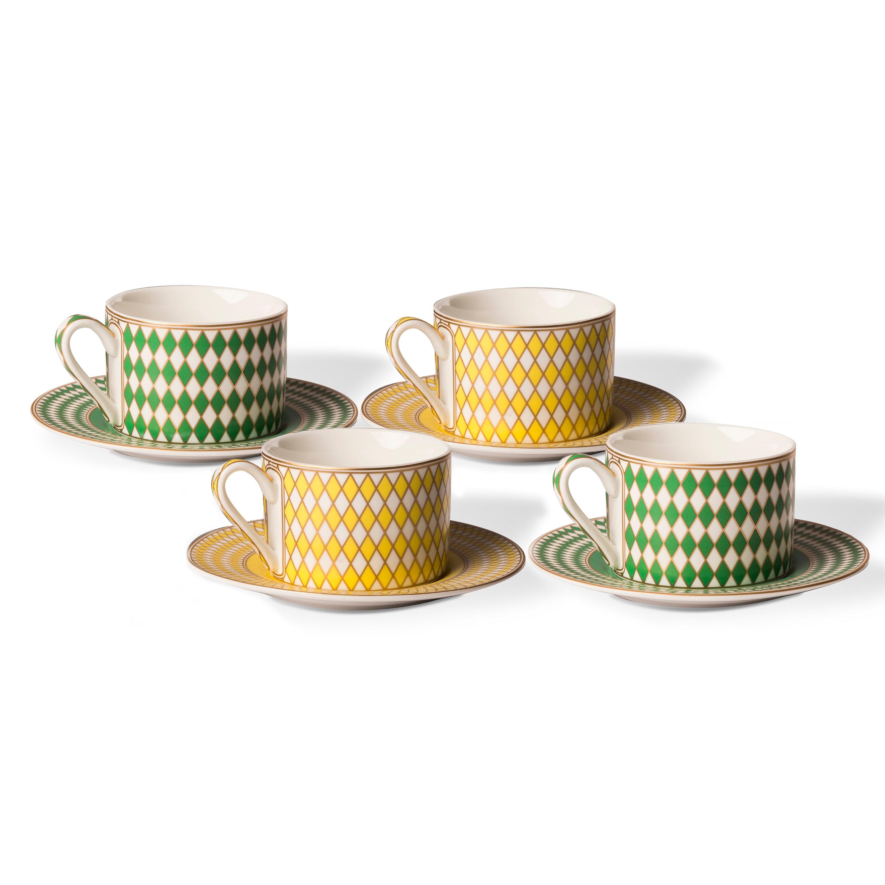 Zestaw filiżanek CHESS porcelanowy Pols Potten Eye on Design