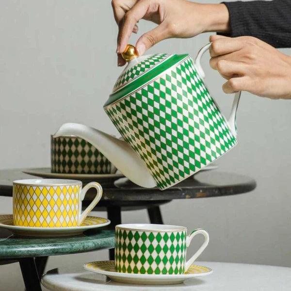 Zestaw filiżanek CHESS porcelanowy Pols Potten Eye on Design