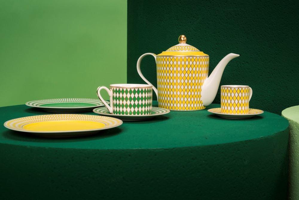 Zestaw filiżanek do espresso CHESS kolorowy Pols Potten Eye on Design