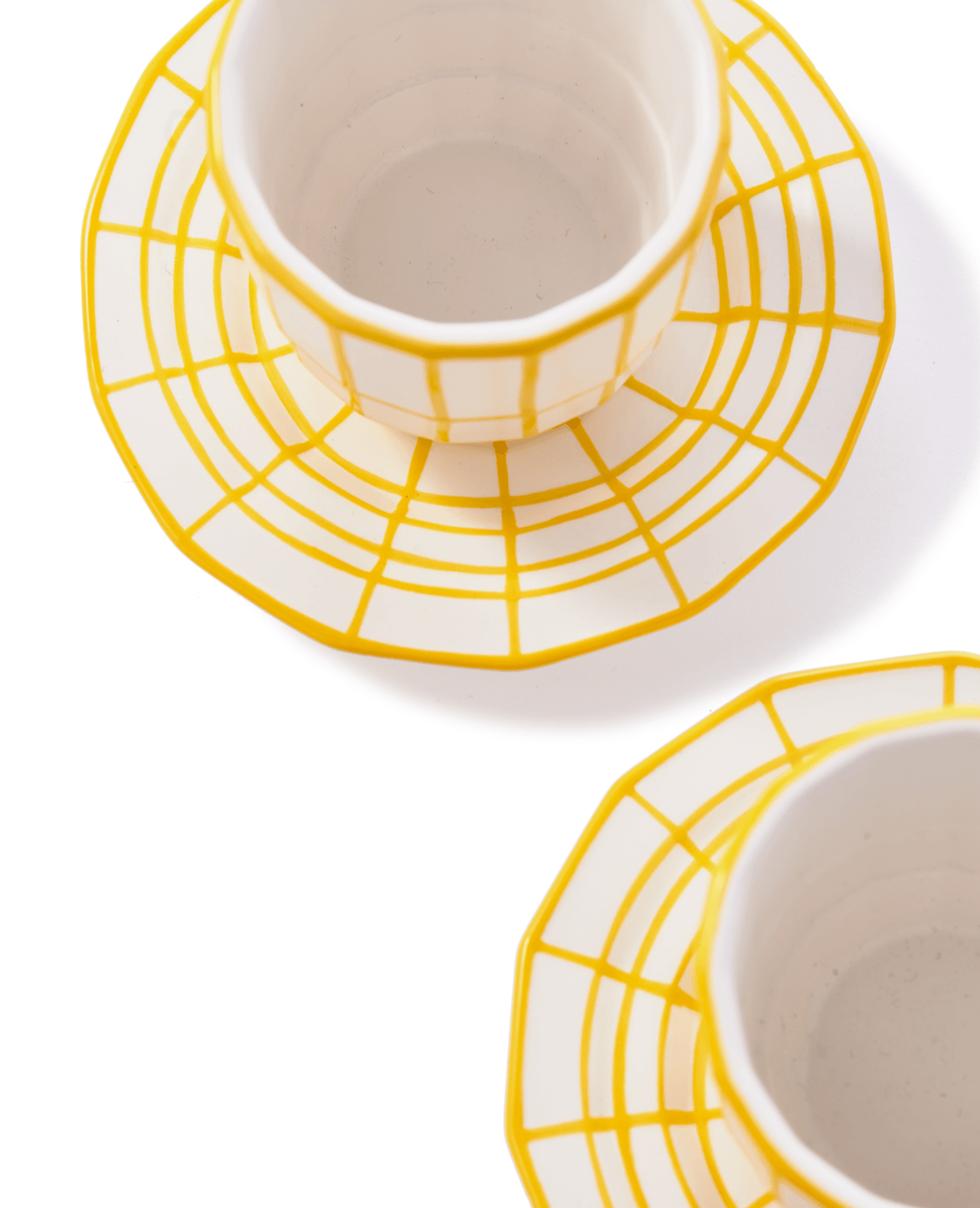Zestaw filiżanek do espresso DIGI żółty Pols Potten Eye on Design
