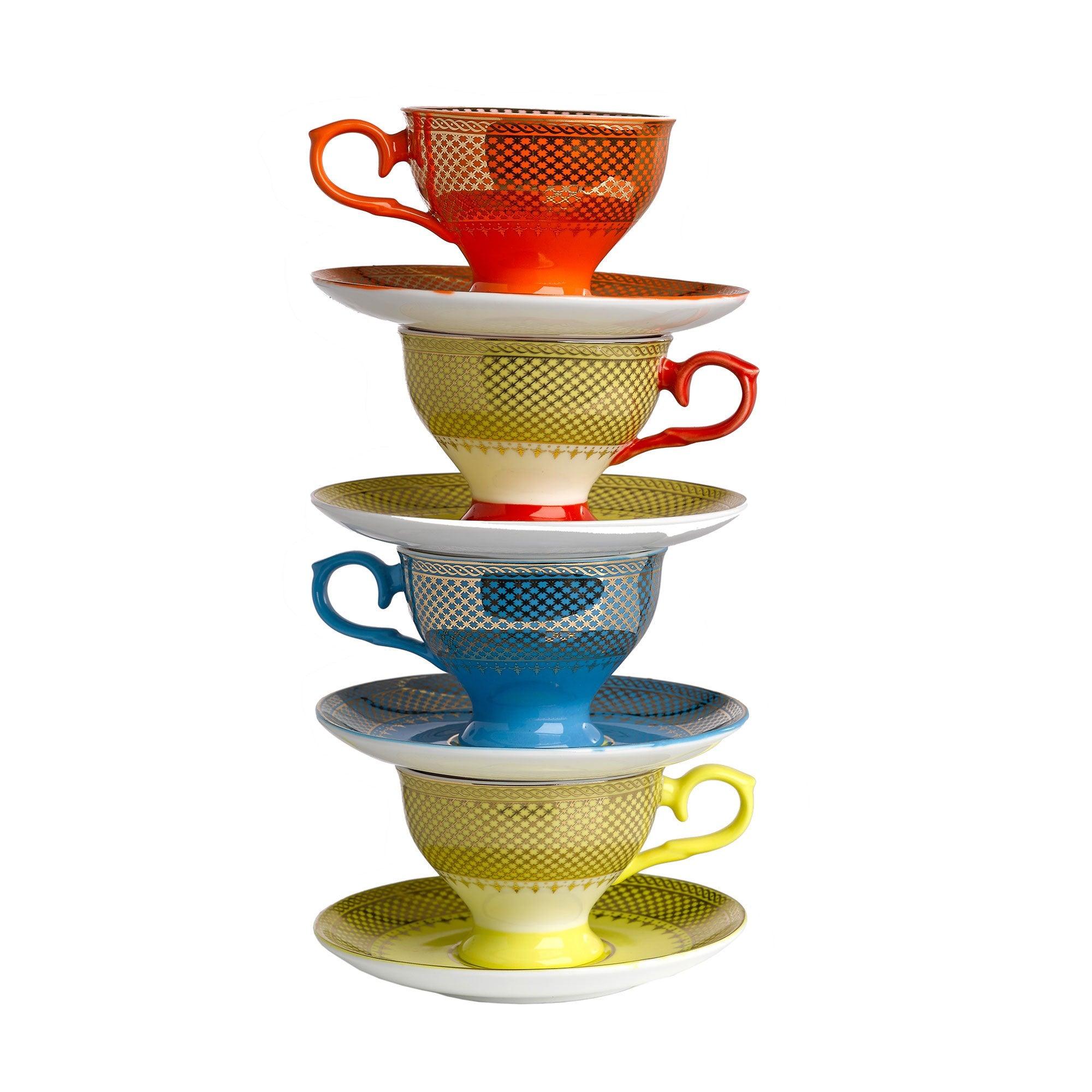 Zestaw filiżanek do espresso GRANDMA porcelanowy Pols Potten Eye on Design