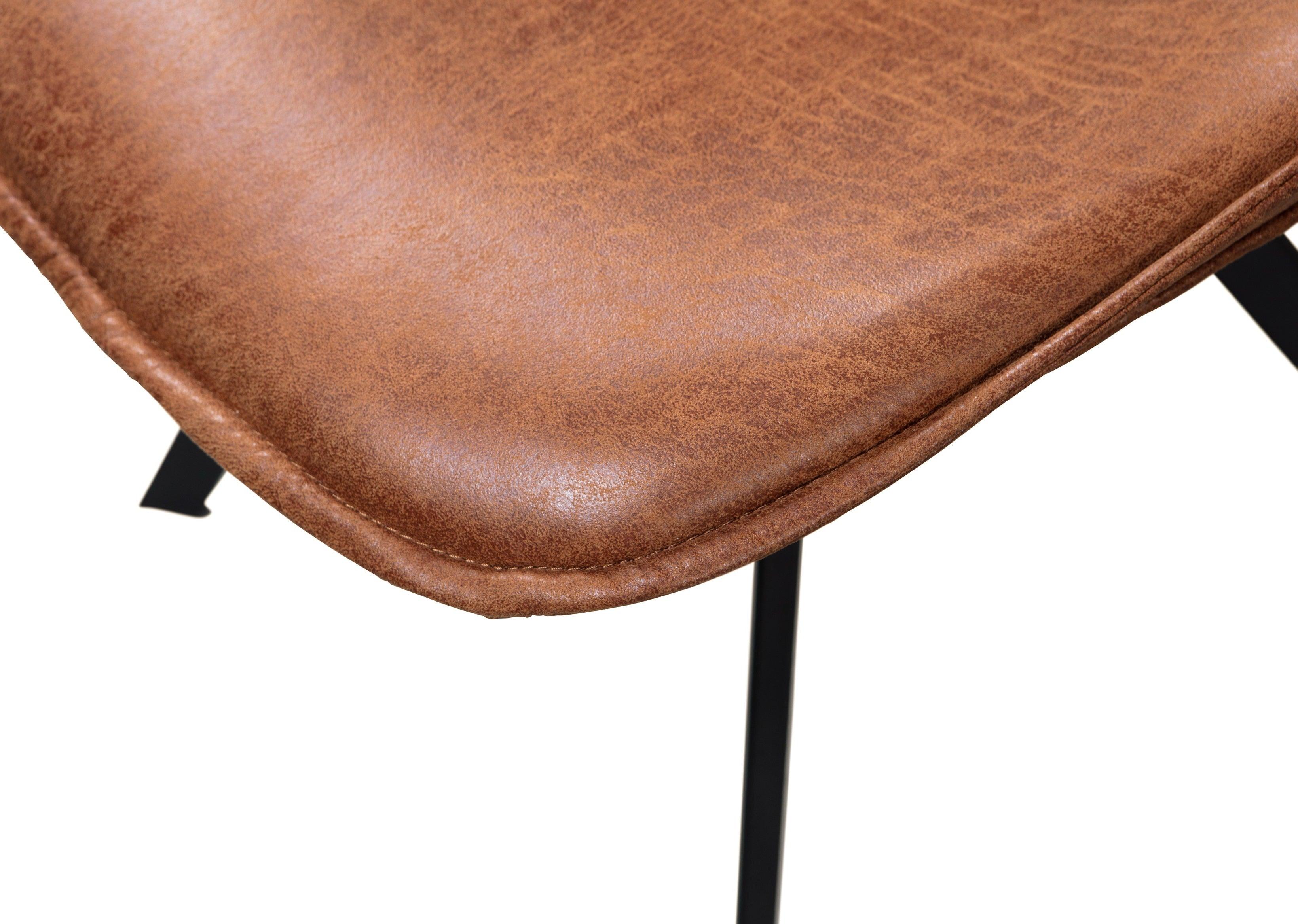 Zestaw krzeseł do jadalni koniakowy Woood Eye on Design