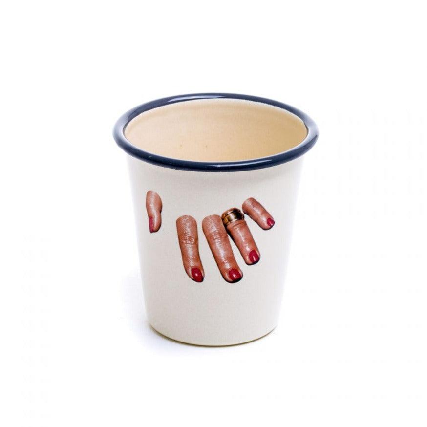 Zestaw kubków TOILETPAPER emaliowanych Seletti Eye on Design