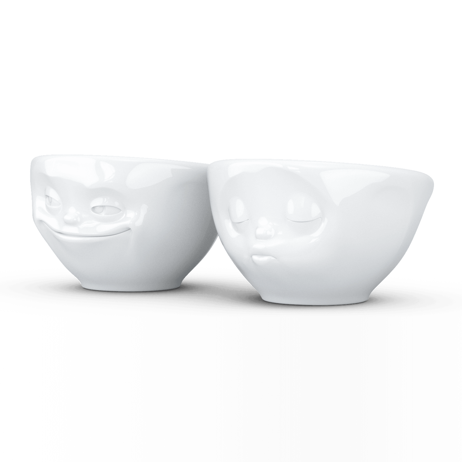 Zestaw miseczek GRINNING & KISSING biały 58products Eye on Design