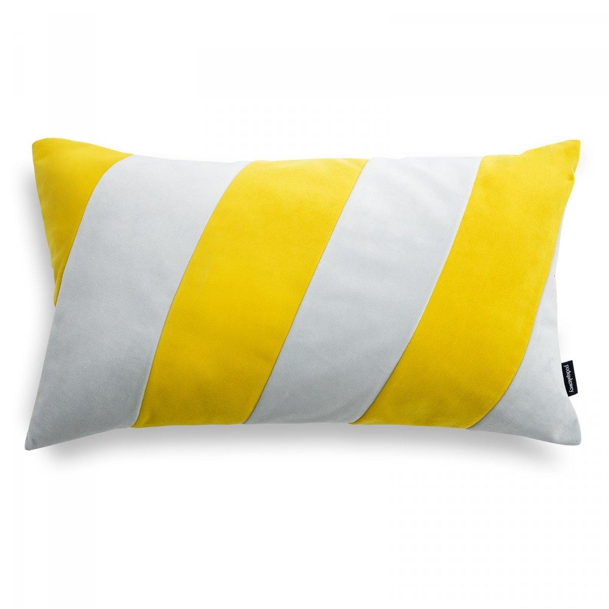 Zestaw poduszek dekoracyjnych DUO+STRIPES żółty Poduszkowcy Eye on Design