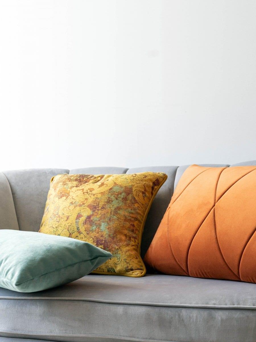 Zestaw poduszek VELVET+GOLD+TOUCH miętowo-rudy Poduszkowcy Eye on Design