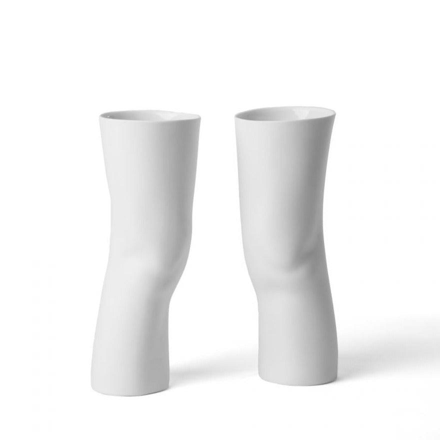 Zestaw porcelanowych wazonów ELLE biały Seletti Eye on Design