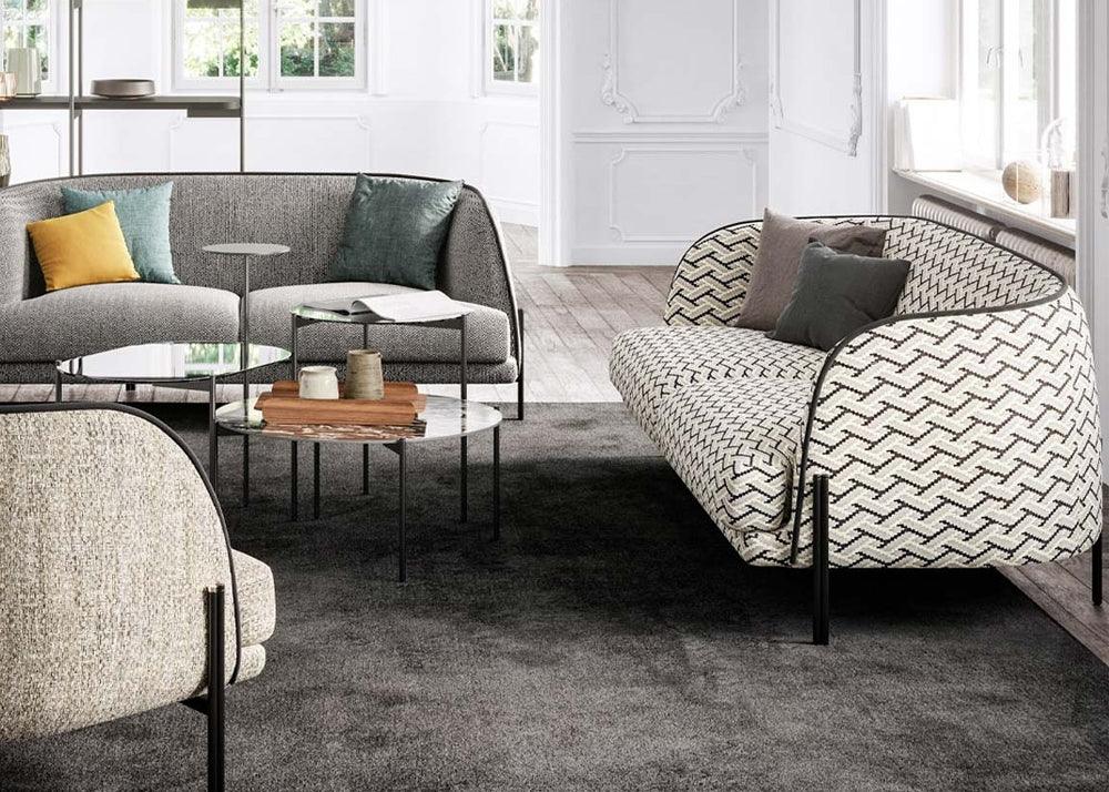 Zestaw stolików kawowych LINEAR SHORE turkusowy i żółty Liu Jo Living Eye on Design
