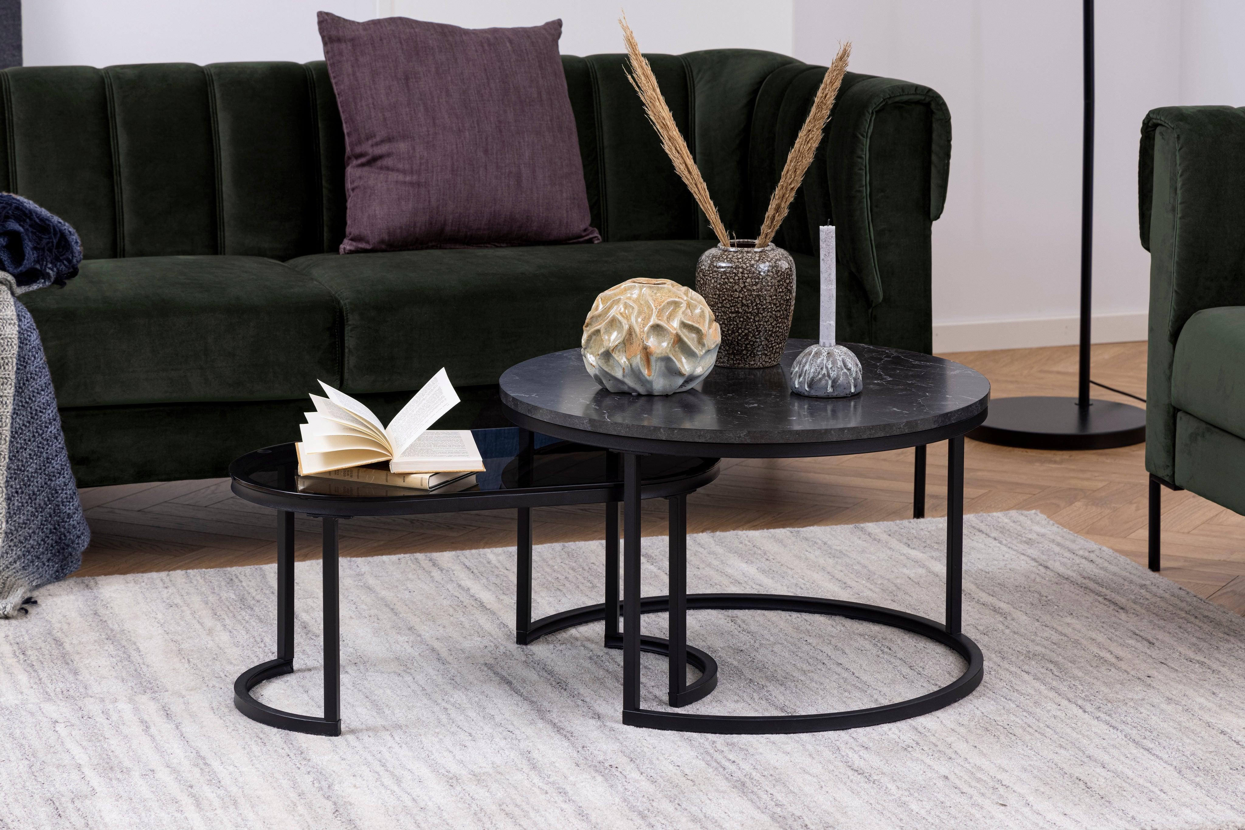 Zestaw stolików kawowych SPIRO szklany Home Essentials Eye on Design