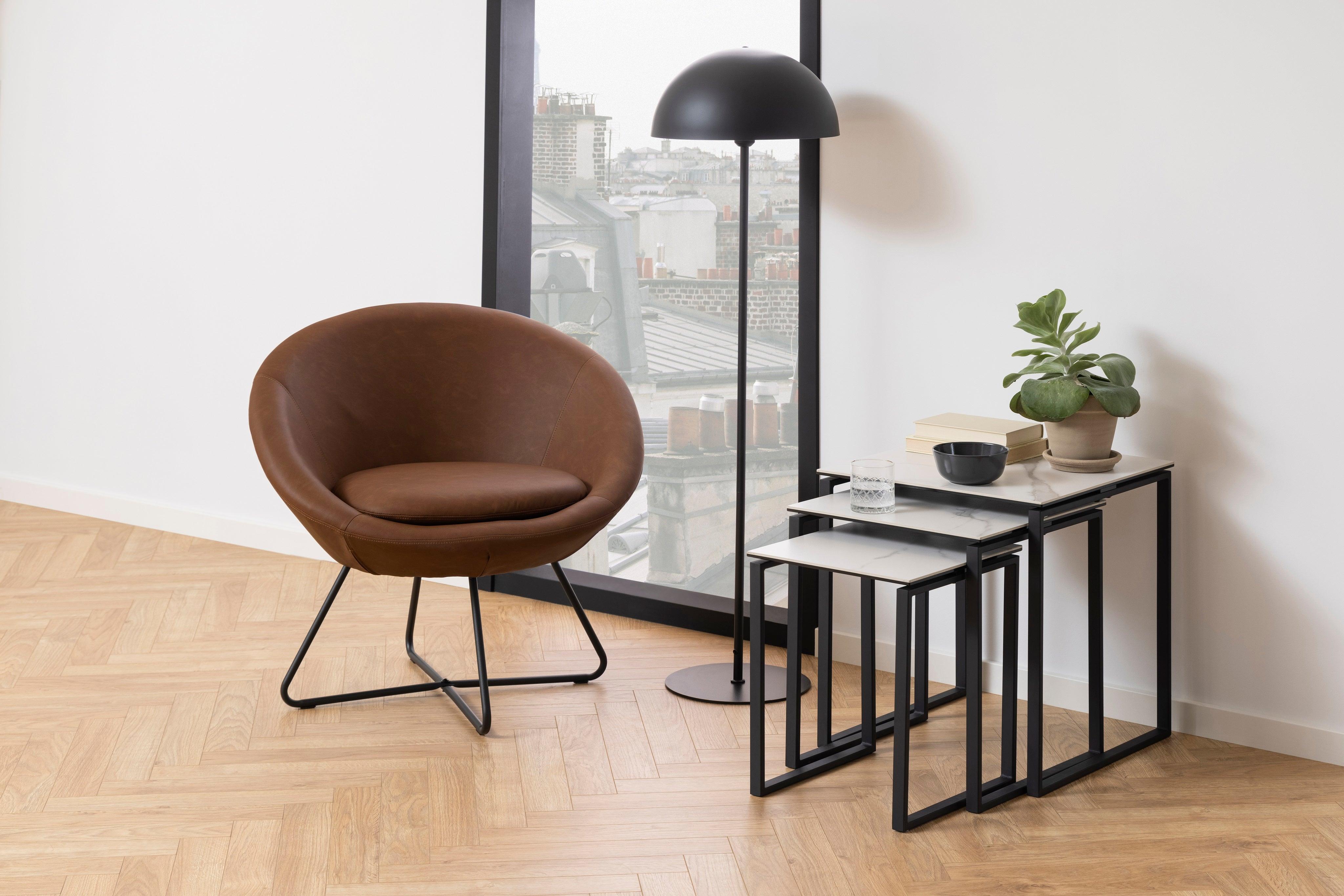 Zestaw stolików SOREN biały marmur Home Essentials Eye on Design