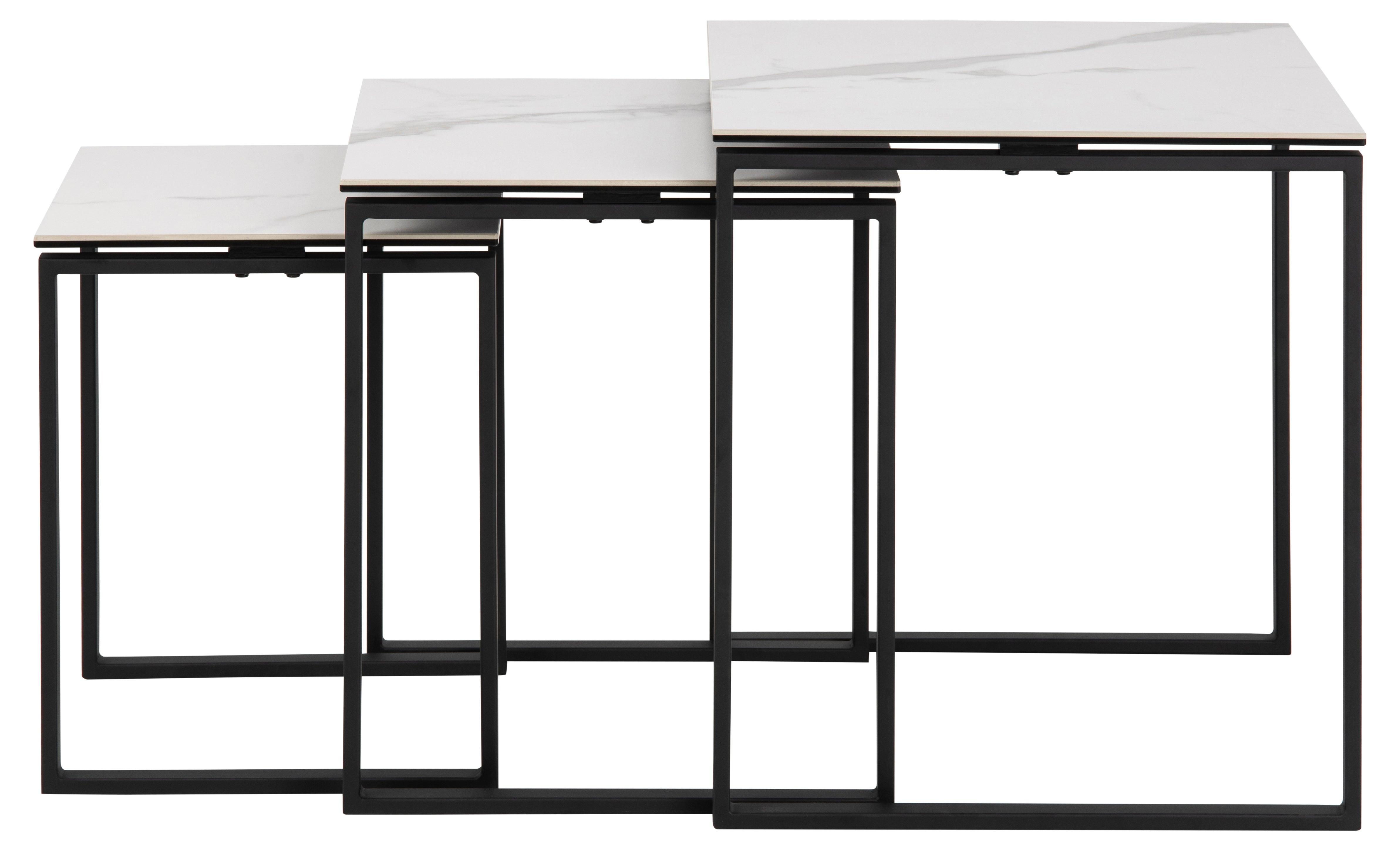 Zestaw stolików SOREN biały marmur Home Essentials Eye on Design