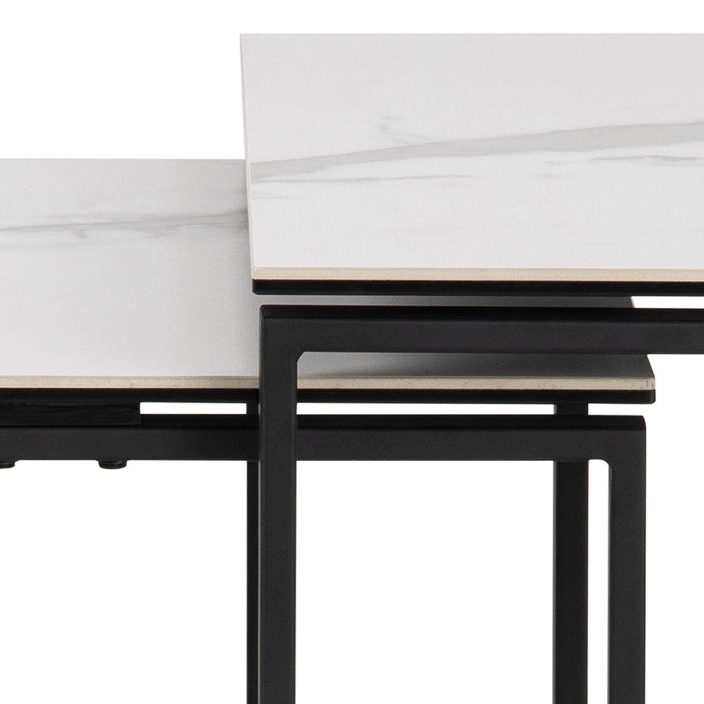 Zestaw stolików SOREN biały marmur Home Essentials Eye on Design