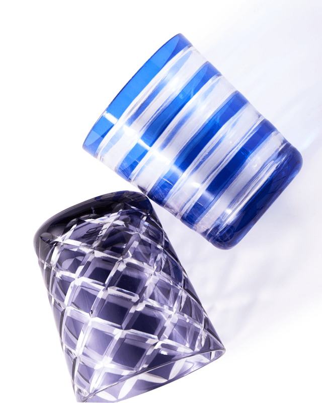 Zestaw szklanek COBALT MIX niebieski Pols Potten Eye on Design