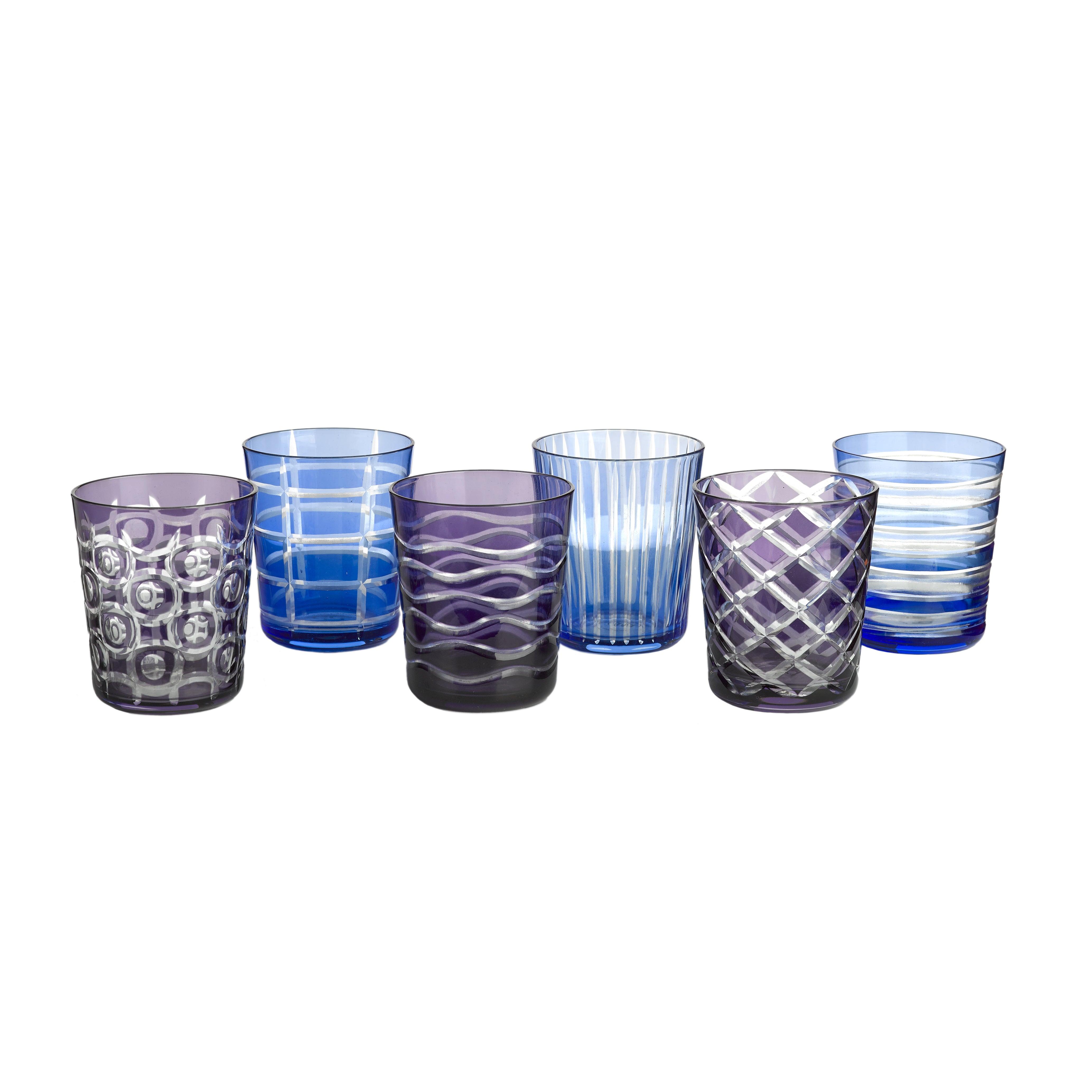 Zestaw szklanek COBALT MIX niebieski Pols Potten Eye on Design