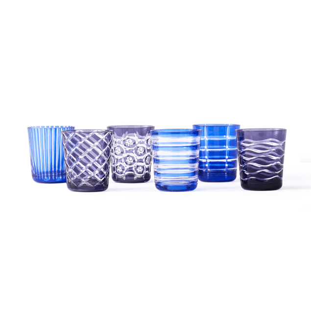 Zestaw szklanek COBALT MIX niebieski Pols Potten Eye on Design