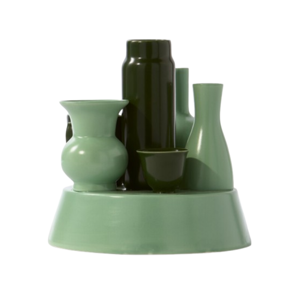 HONG KONG green vase