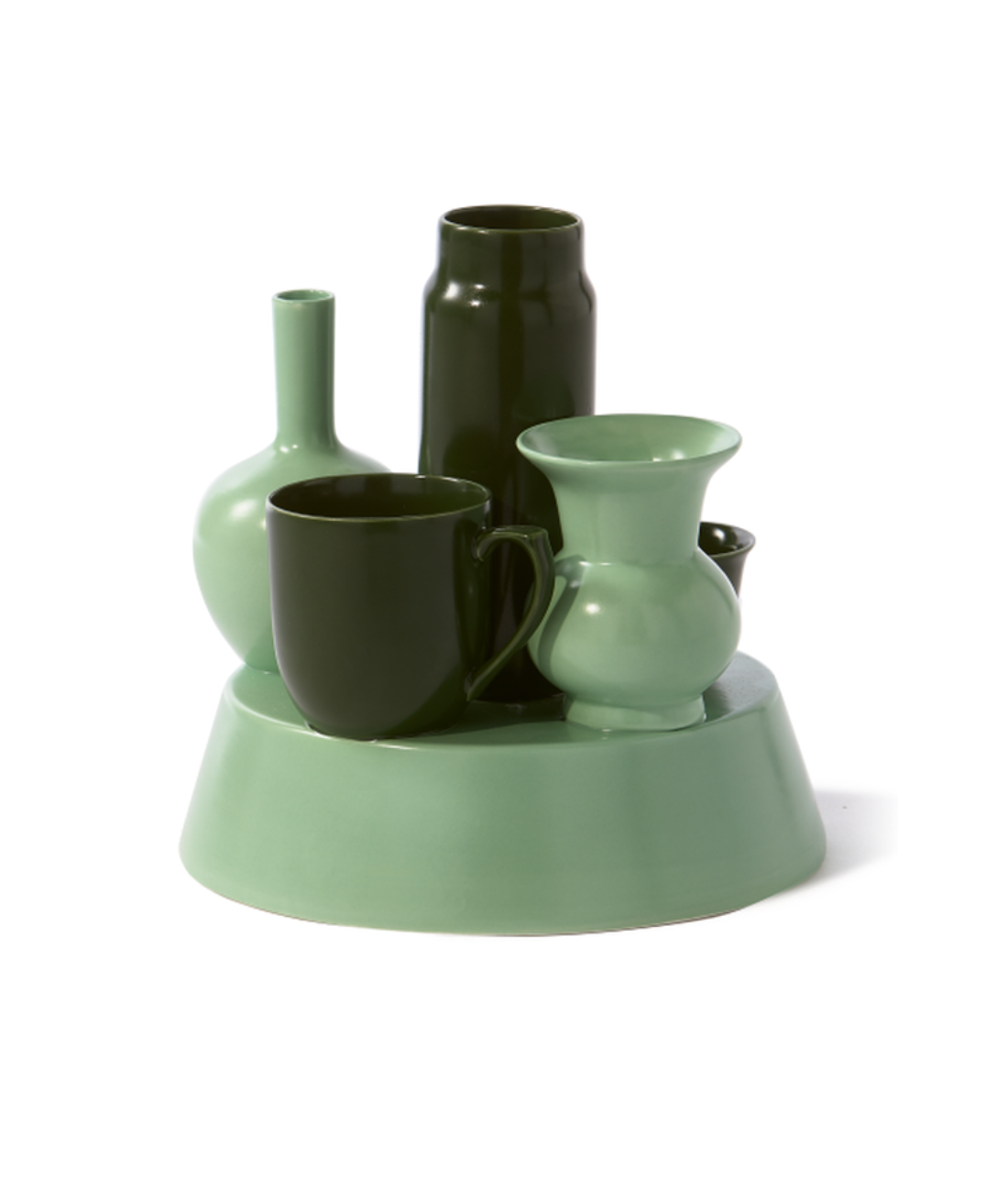 HONG KONG green vase