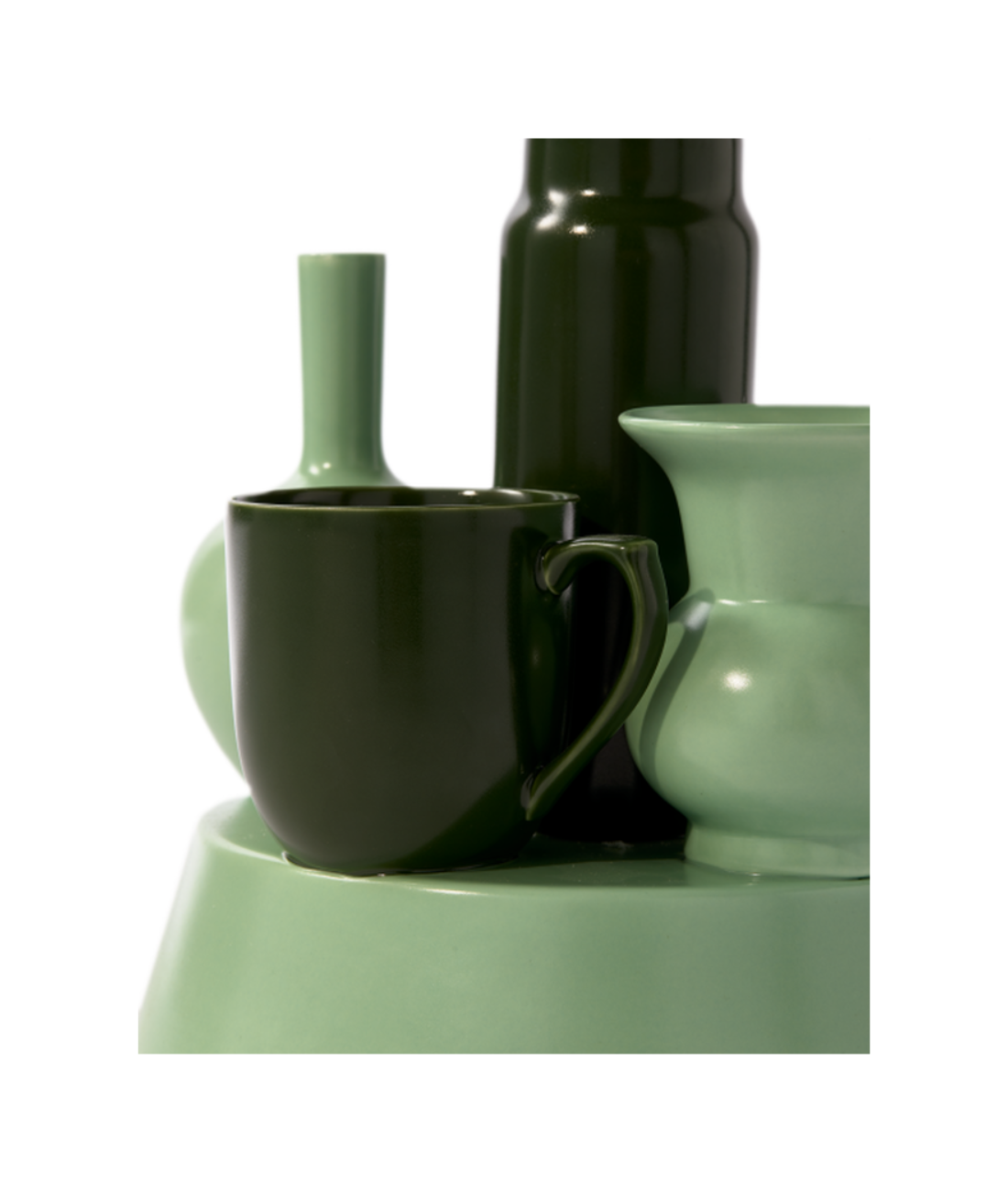 HONG KONG green vase