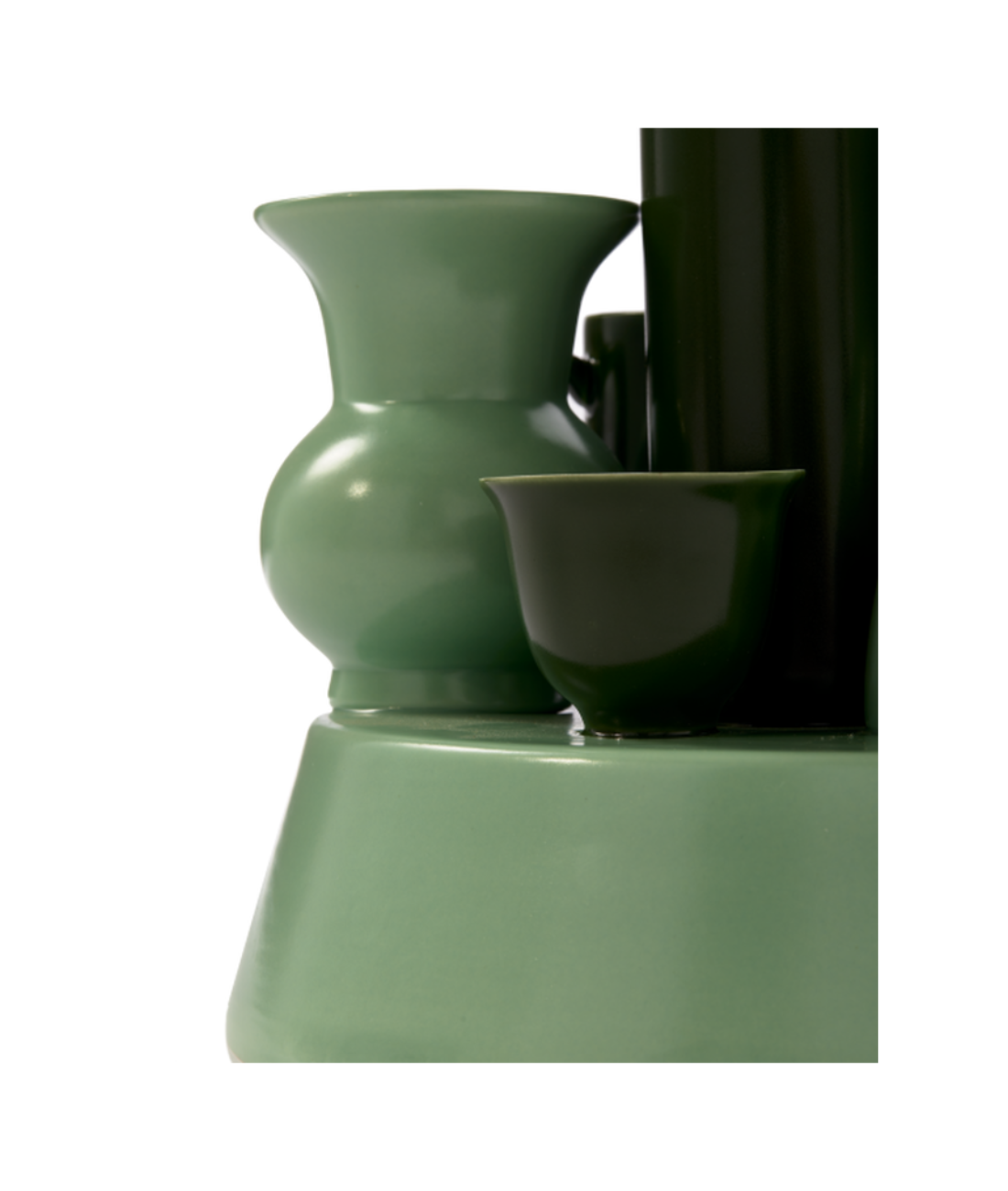 HONG KONG green vase