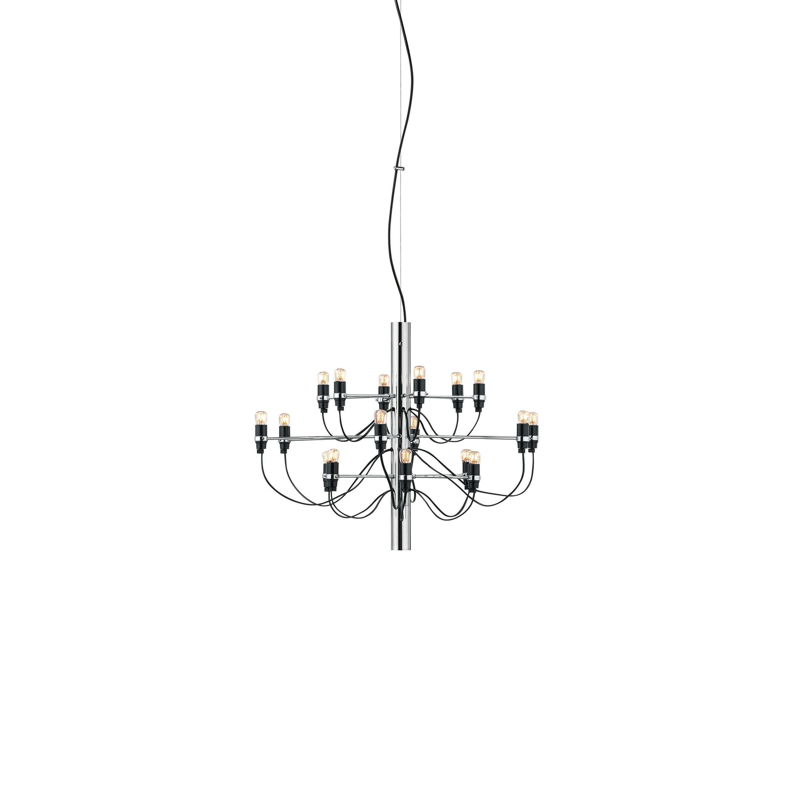 Żyrandol 2097 chromowany Flos S transparentny Eye on Design