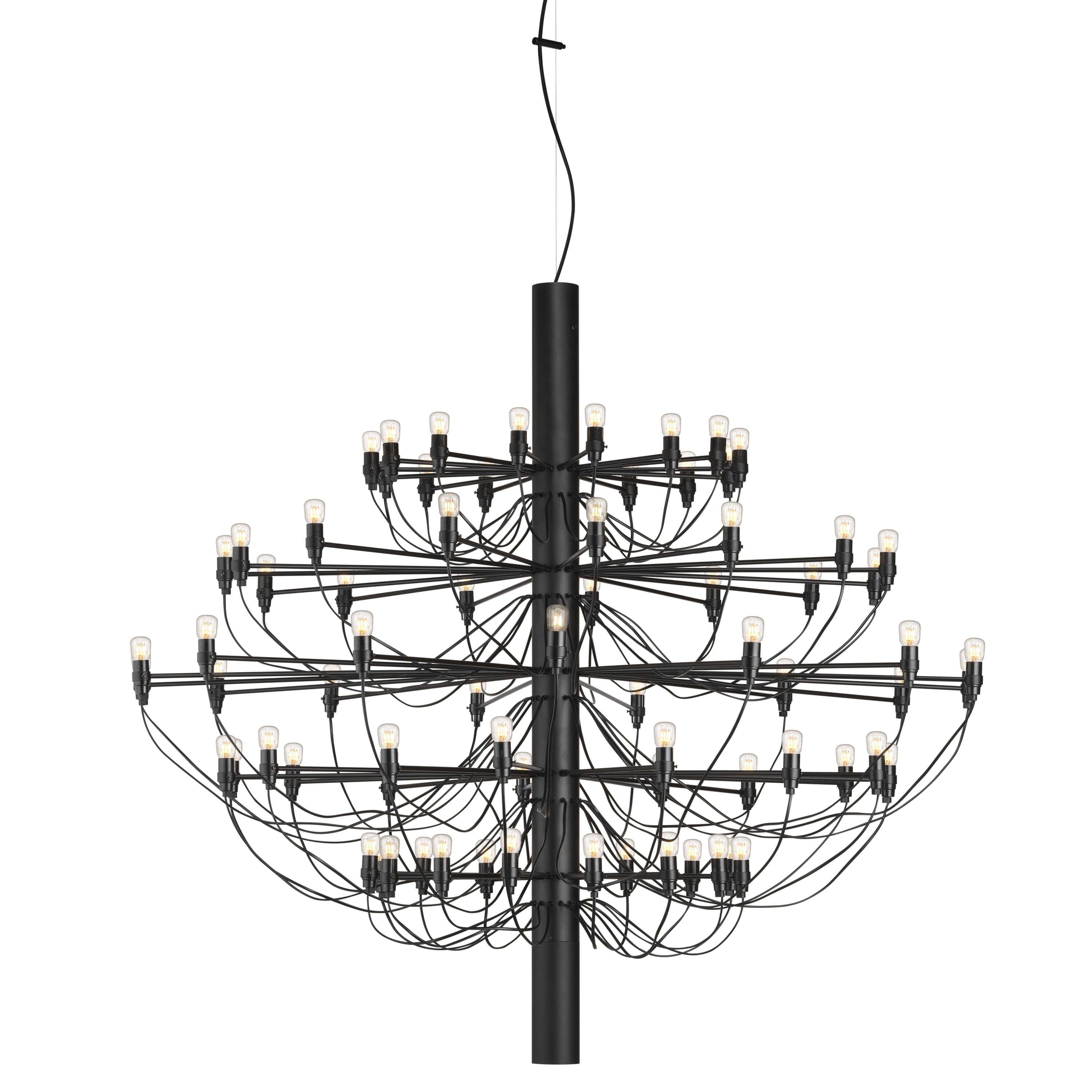 Żyrandol 2097 czarny Flos XL transparentny Eye on Design