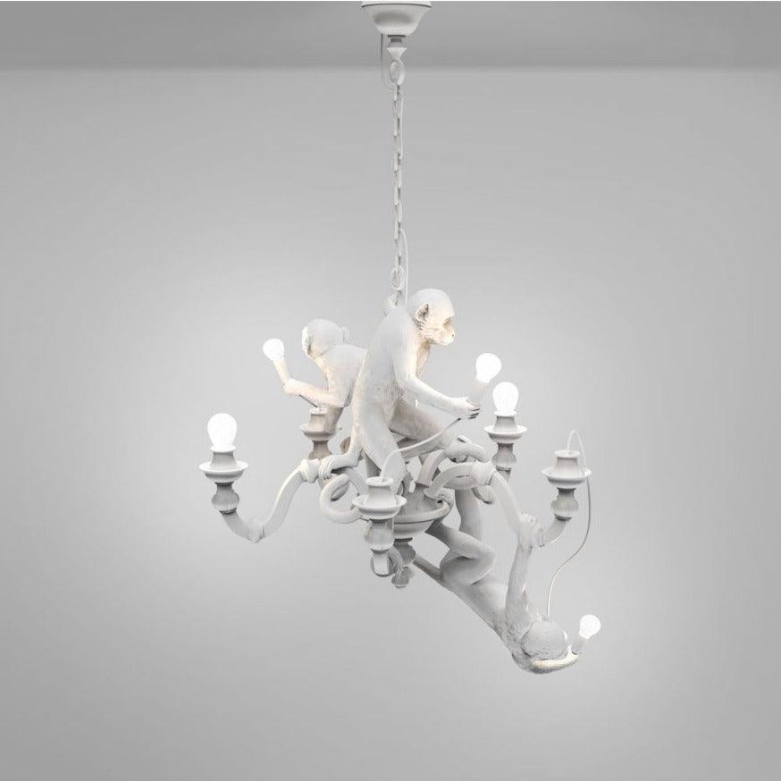 Żyrandol MONKEY biały Seletti Eye on Design