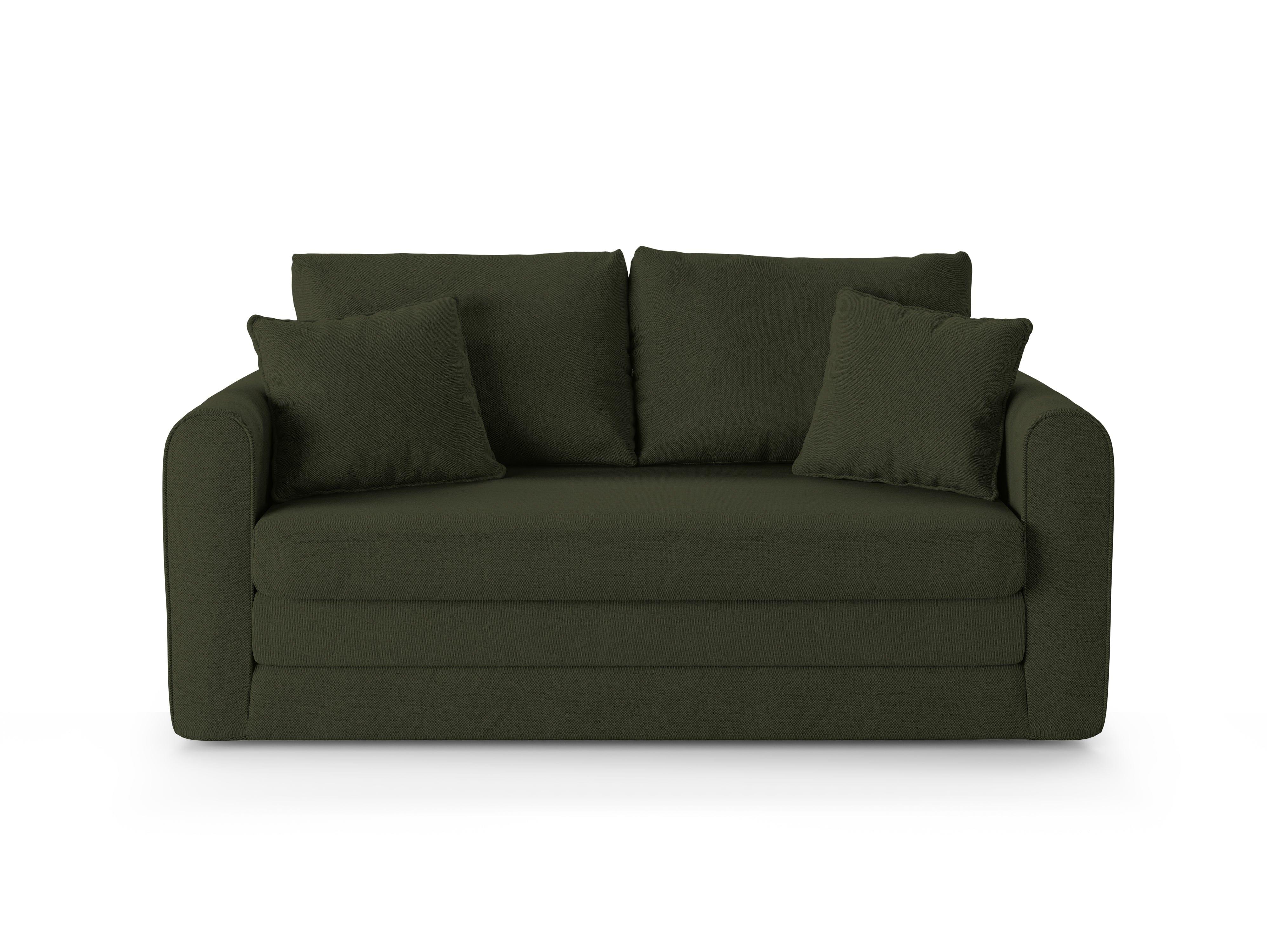 Sofa 2-osobowa z funkcją spania LIDO ciemnozielony Micadoni Eye on Design